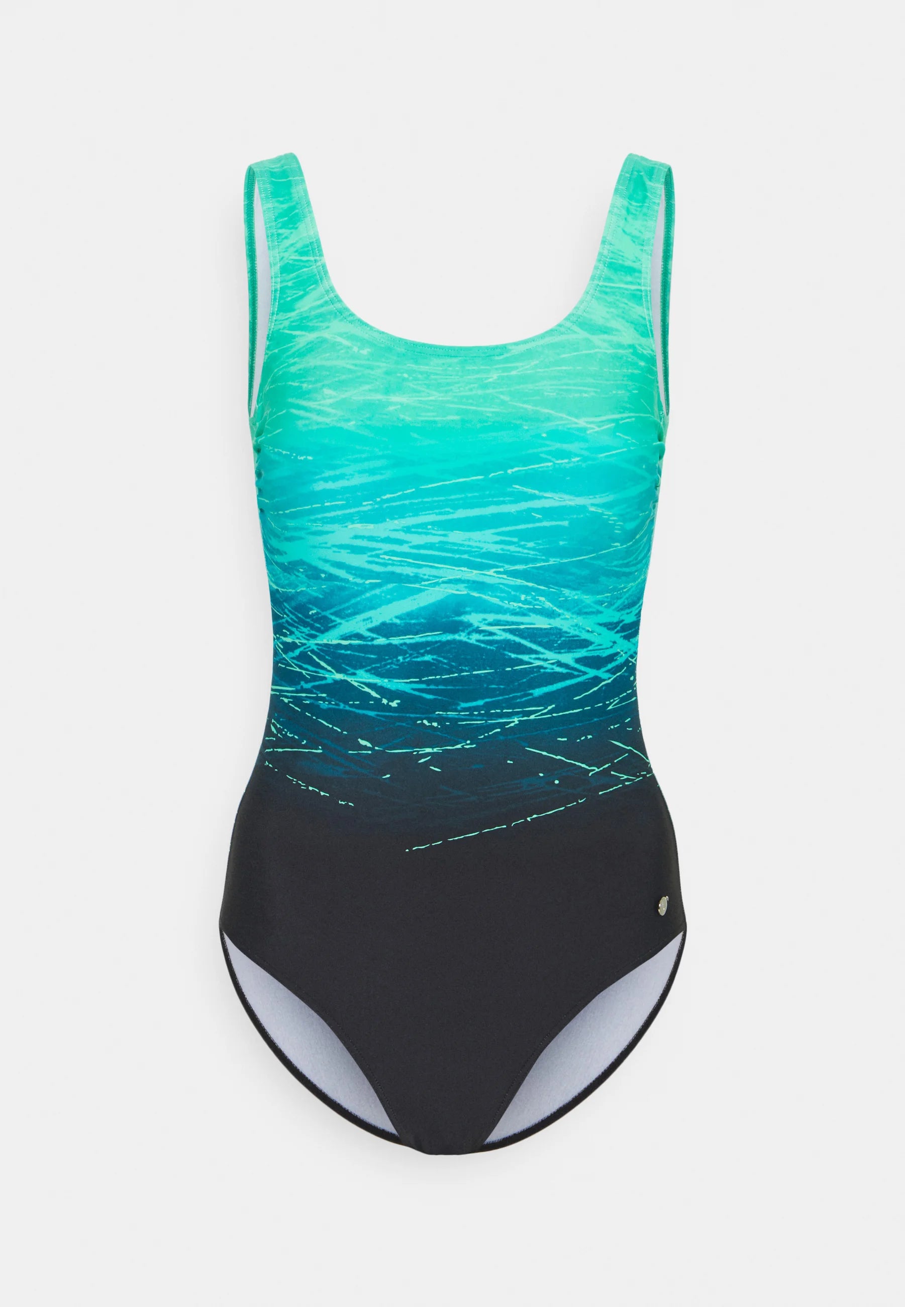 LASCANA Classic Swimsuit – Black, Green