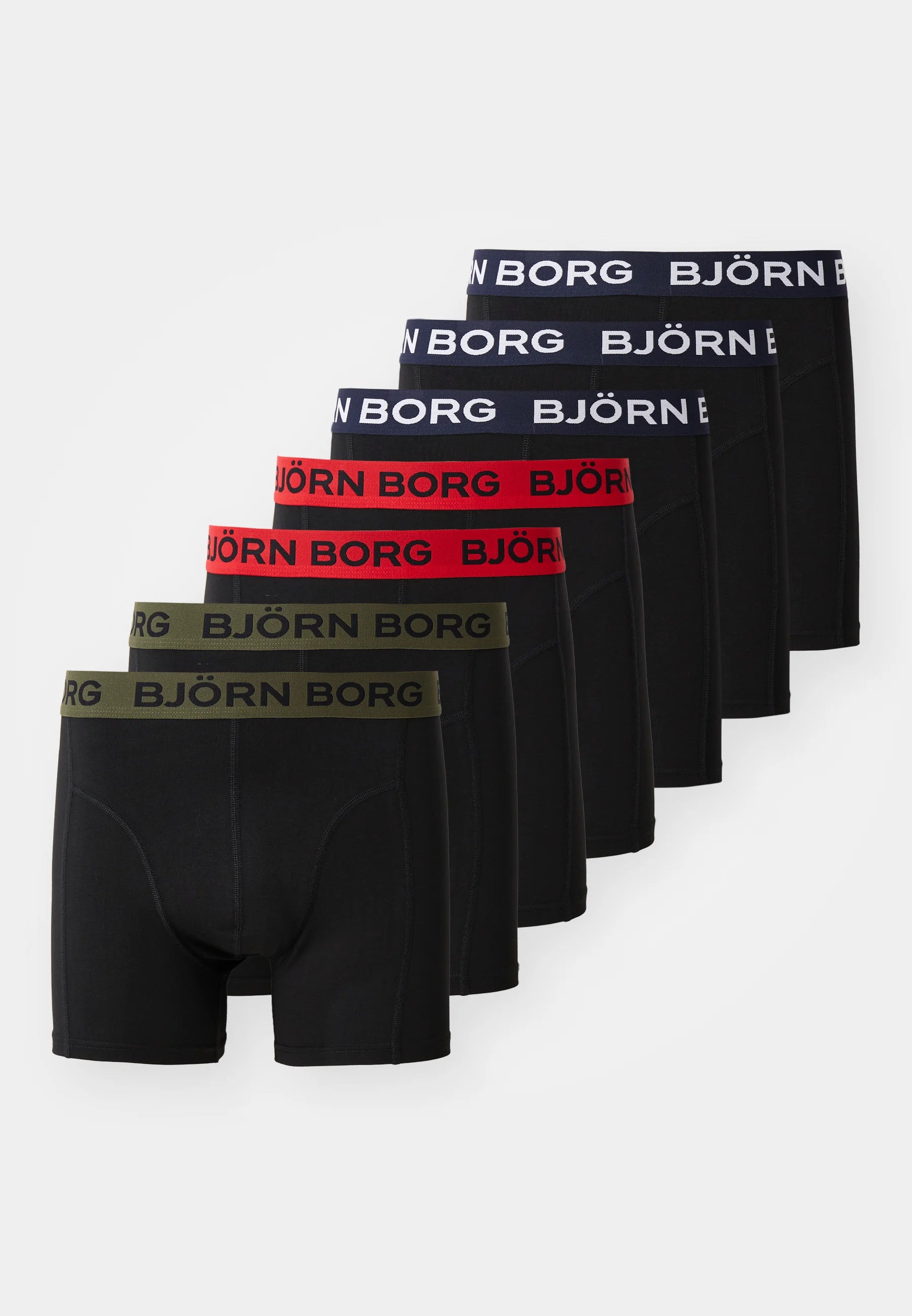Björn Borg 7 Pack Boxer Briefs – Black