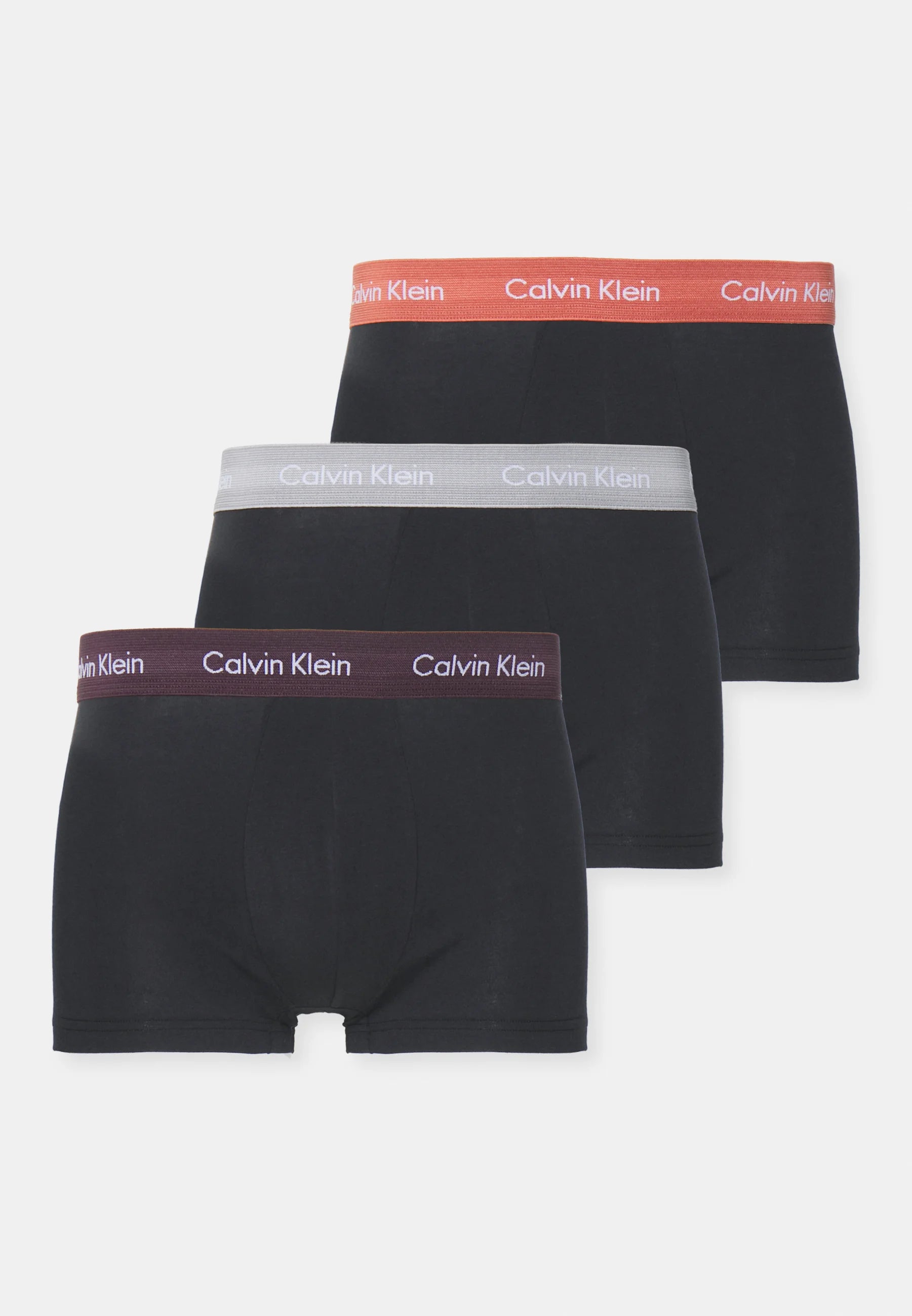 Calvin Klein Cotton Stretch Trunks – 3 Pack – Rock Ridge, Fudge