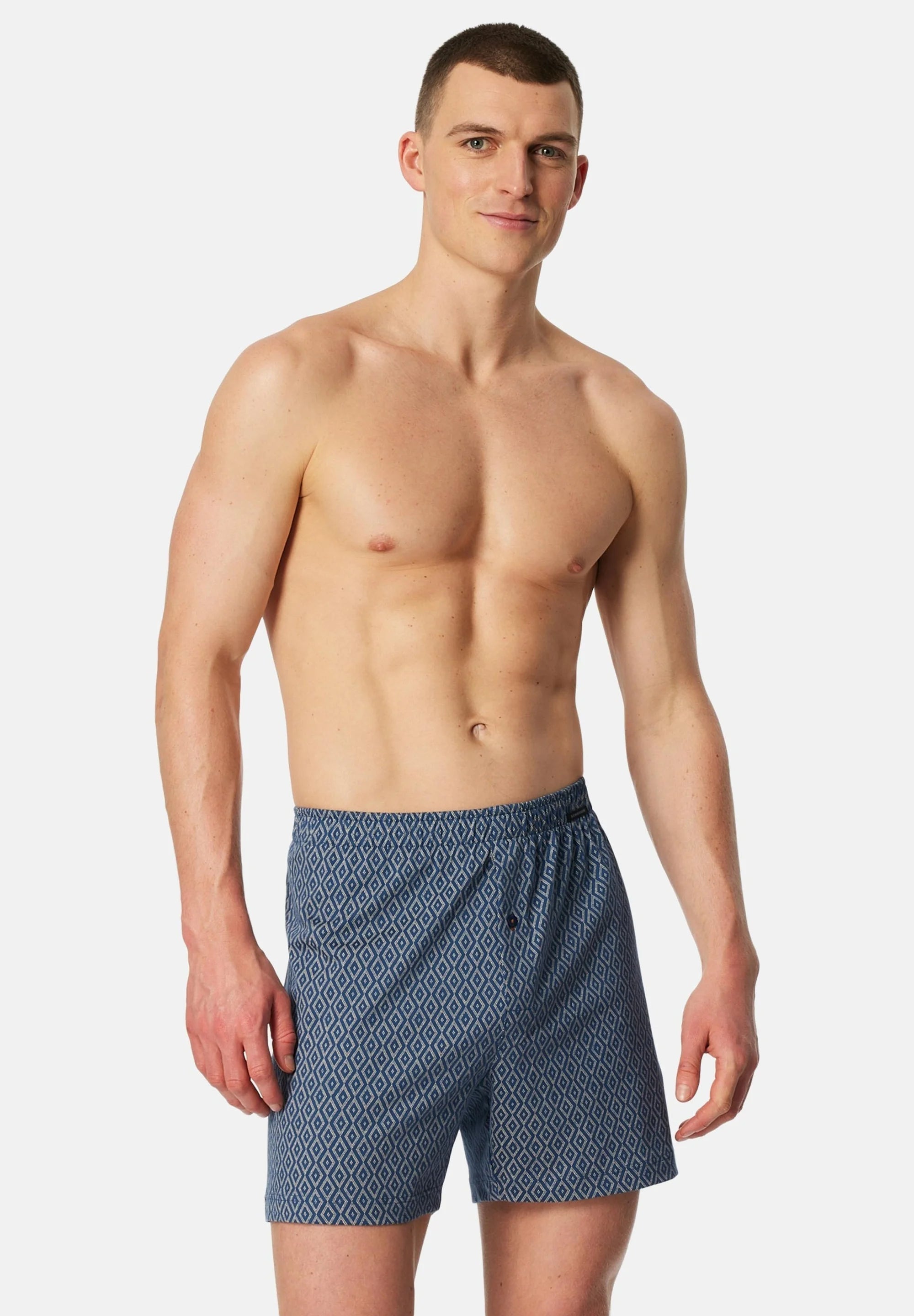 Bokserki Schiesser Single Jersey 6 par – ciemnoniebieski