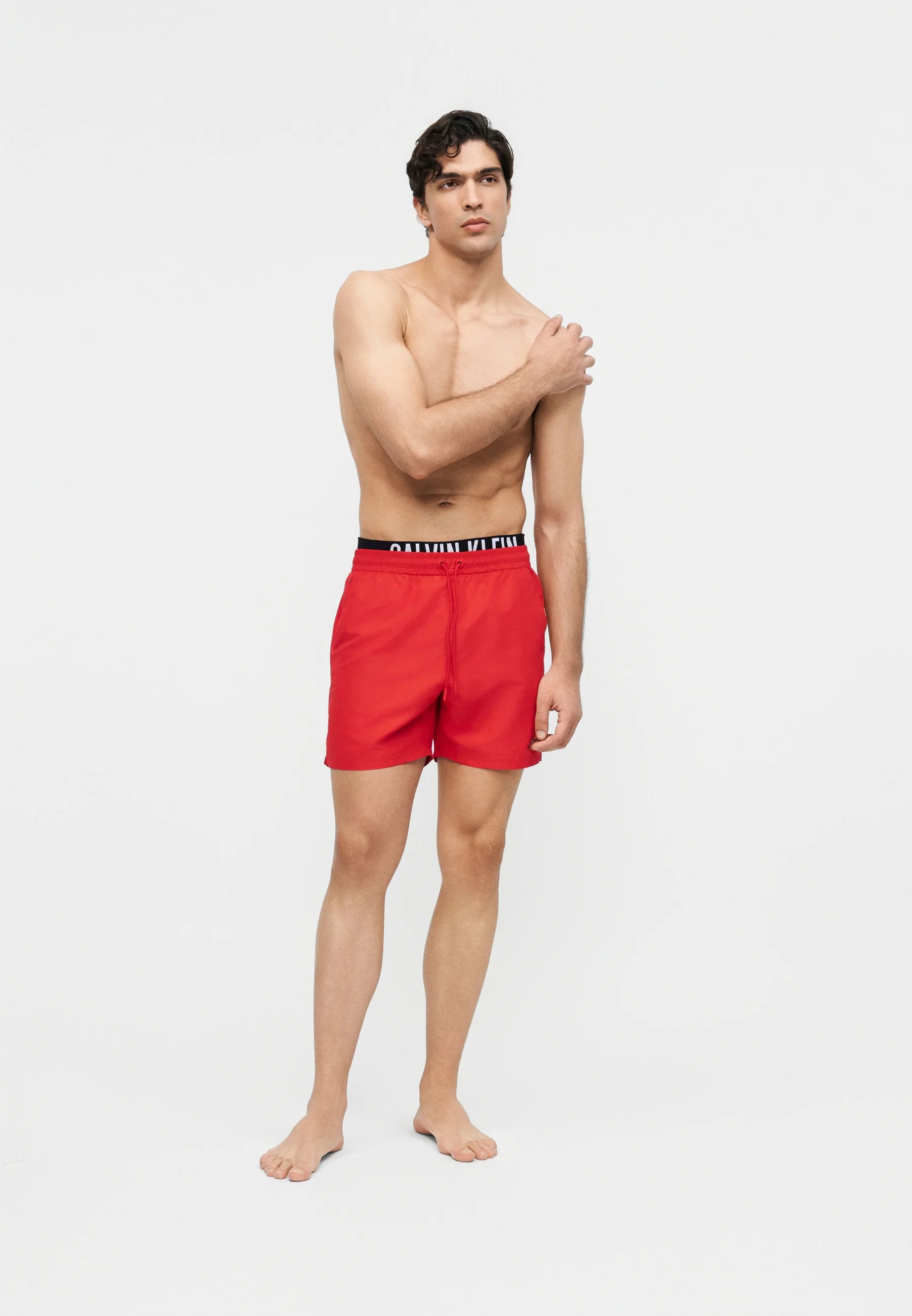 Pantaloncini da bagno medi con coulisse Calvin Klein - Sequoia invecchiata