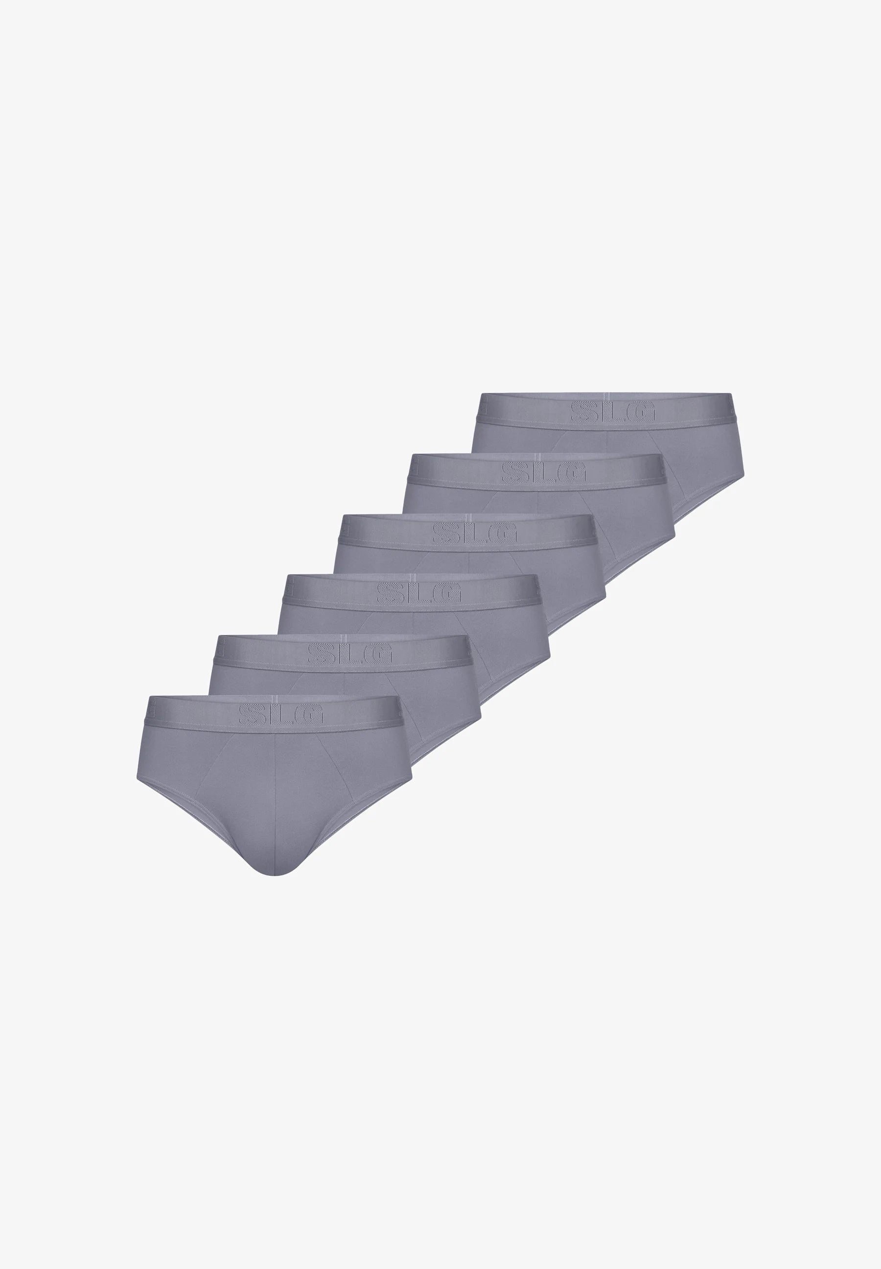 Lot de 6 slips doux Sloggi Base – Gris Morandi