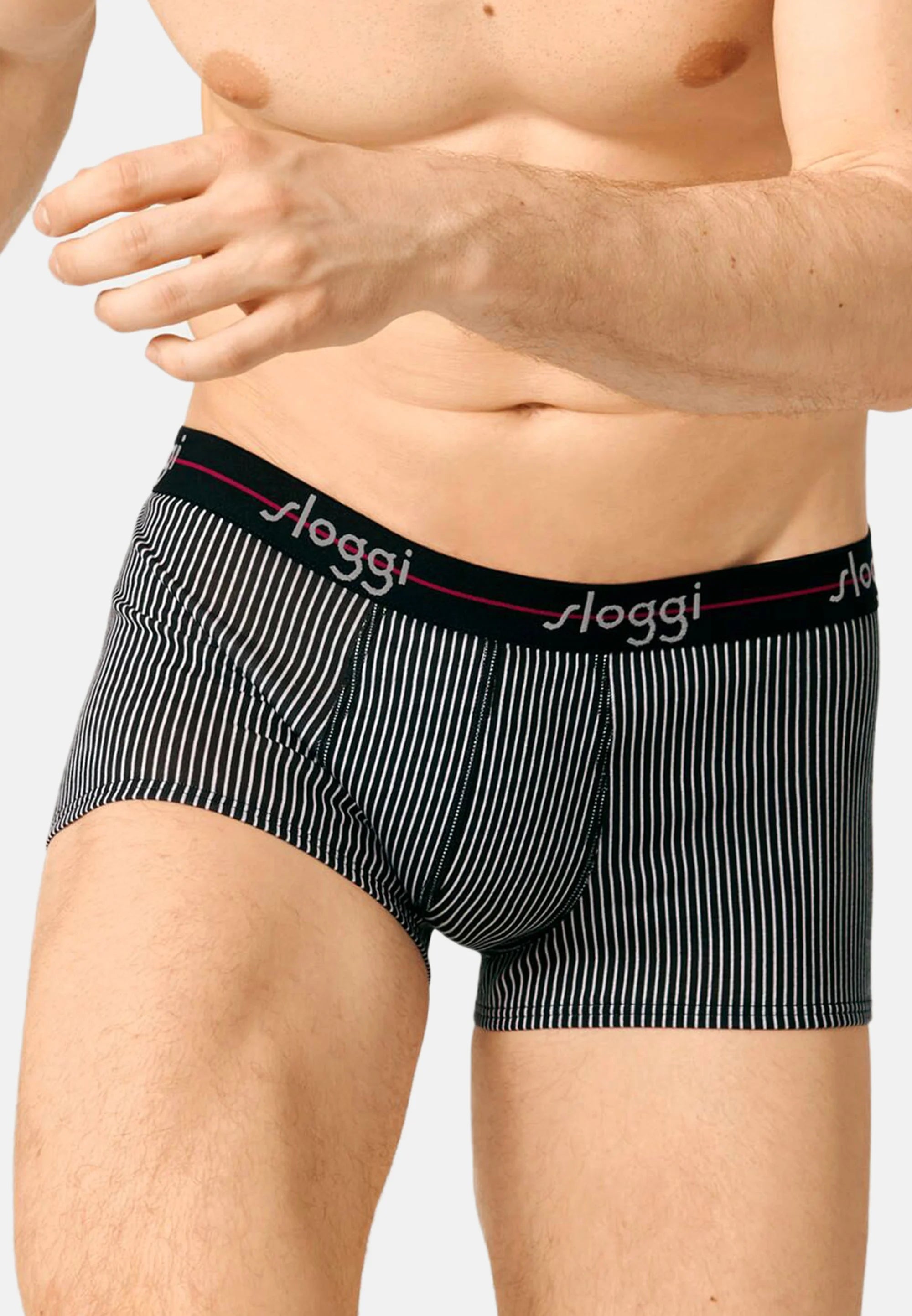 Sloggi-Unterhosen im 6er-Pack – Rot-Dunkel-Kombination
