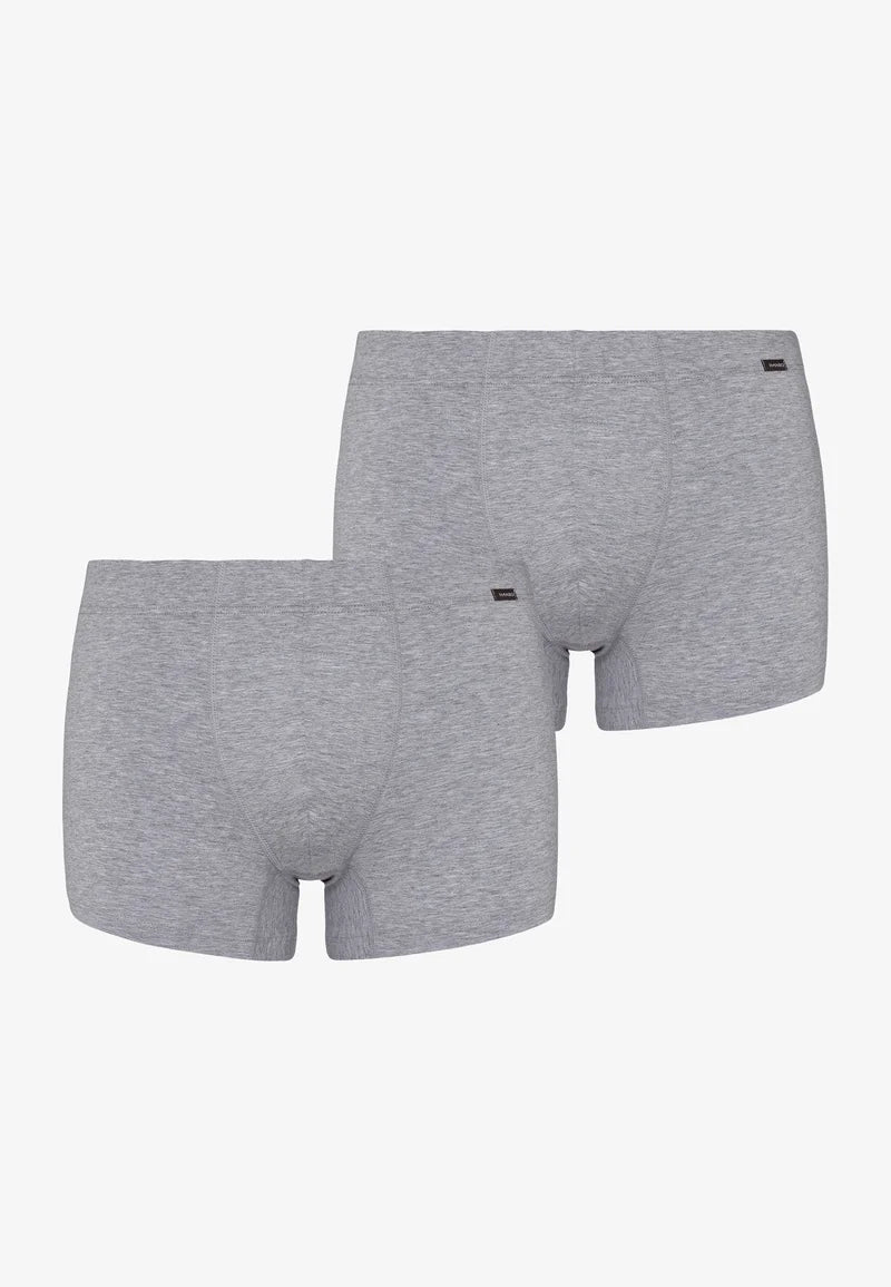 Lot de 2 boxers HANRO ESSENTIALS – Mélange clair