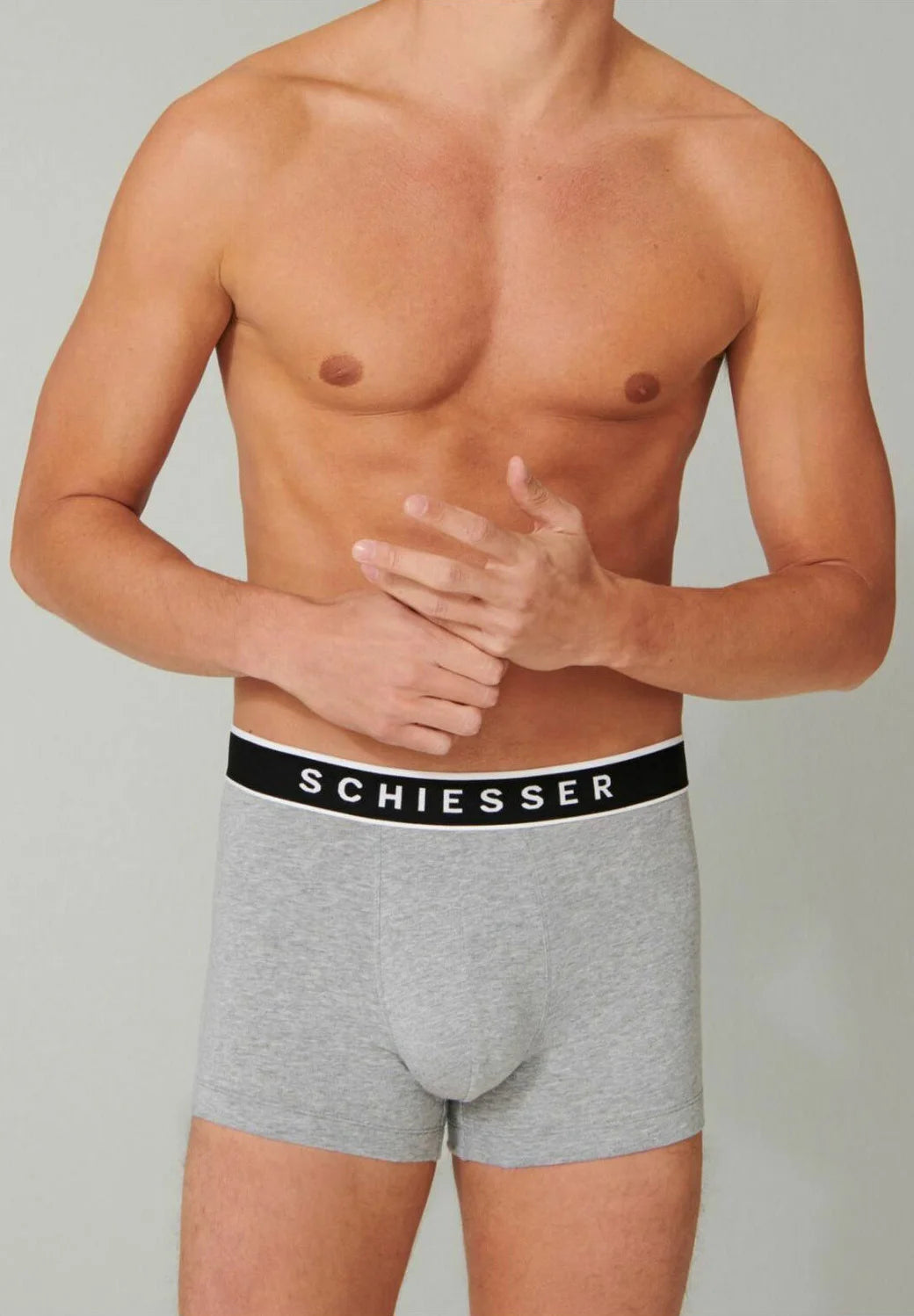 Schiesser 95 5 Baumwoll-Unterhosen 6er-Pack – Grau Melange