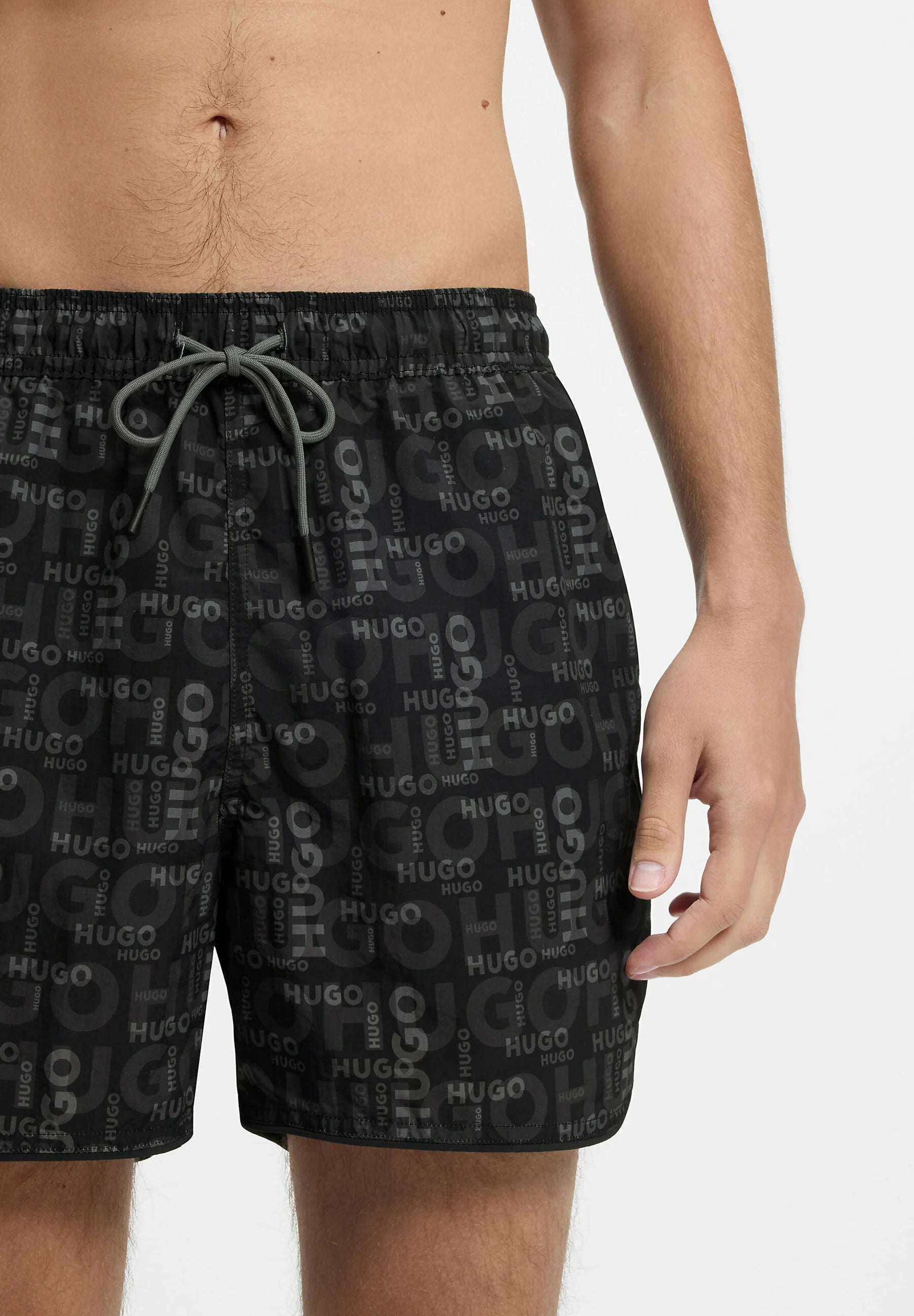 Pantaloncini da bagno HUGO Rik – Grigio aperto