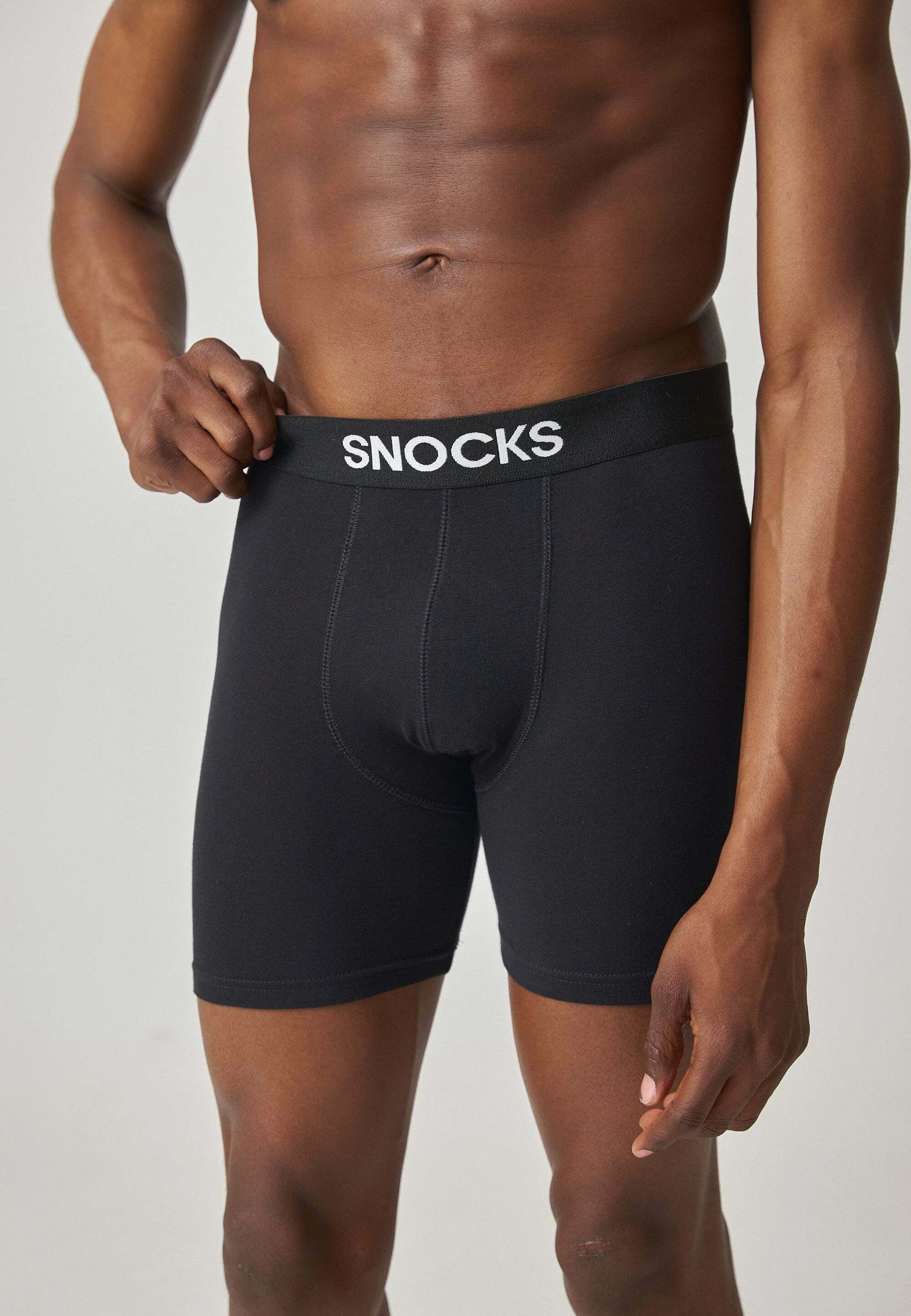 SNOCKS 3er-Pack Boxershorts – Schwarz
