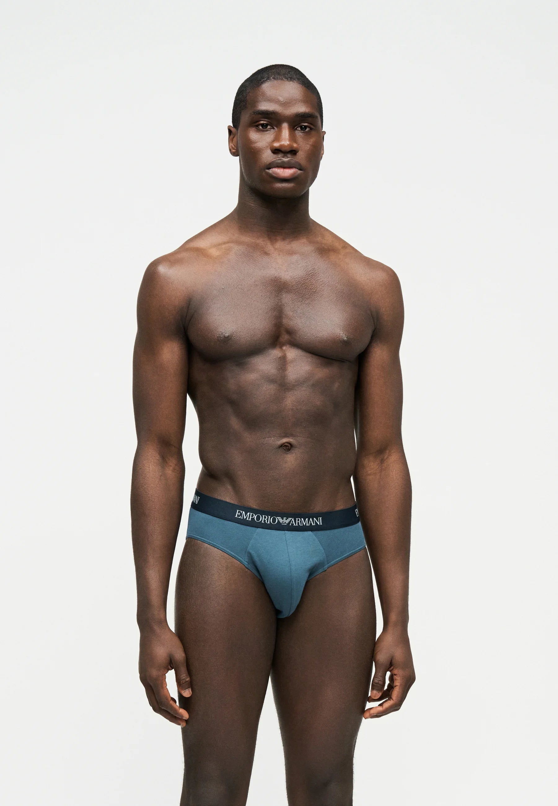 Emporio Armani 3 Pack Briefs – Blue