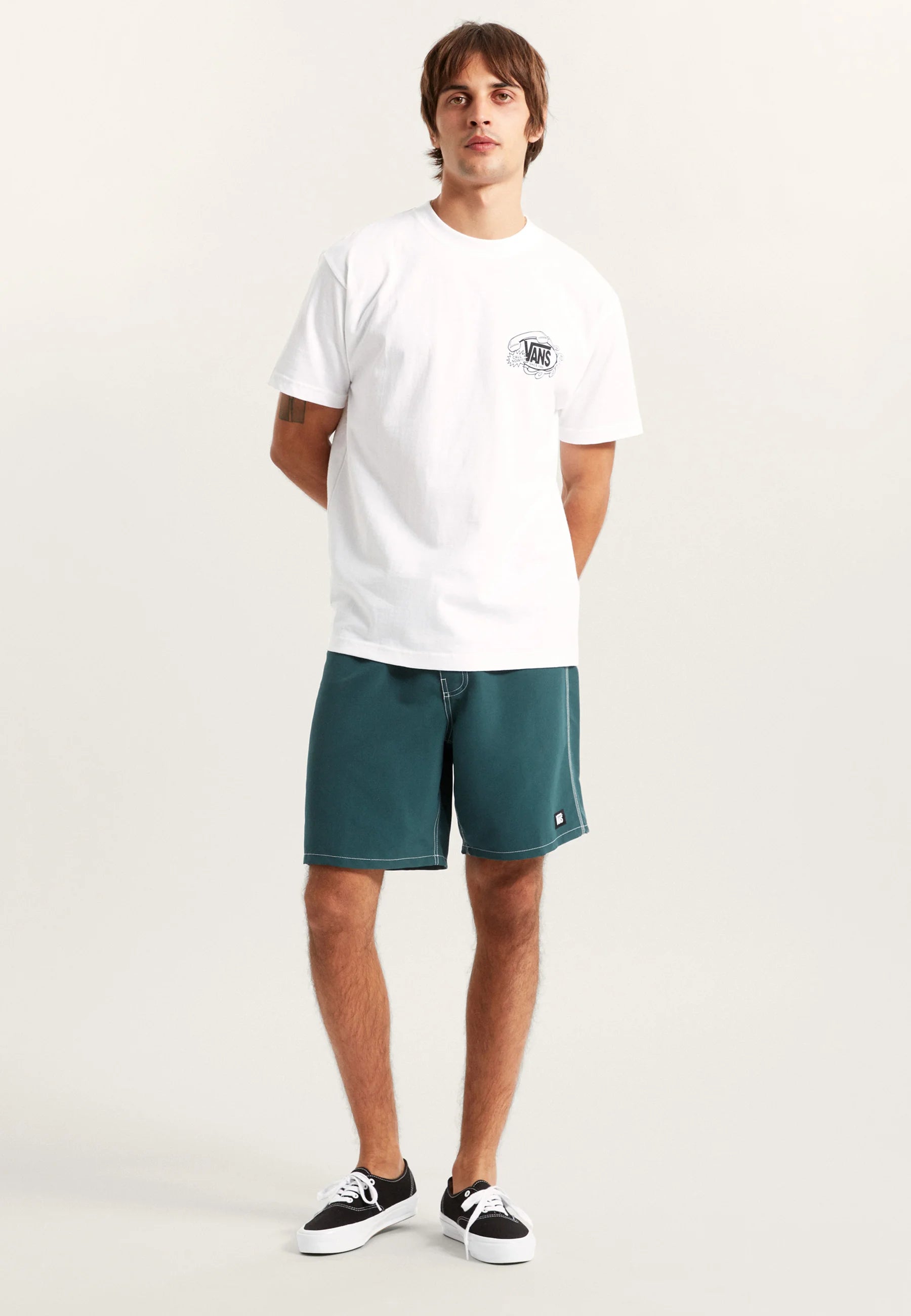 Plavky šortky Vans – středně zelené