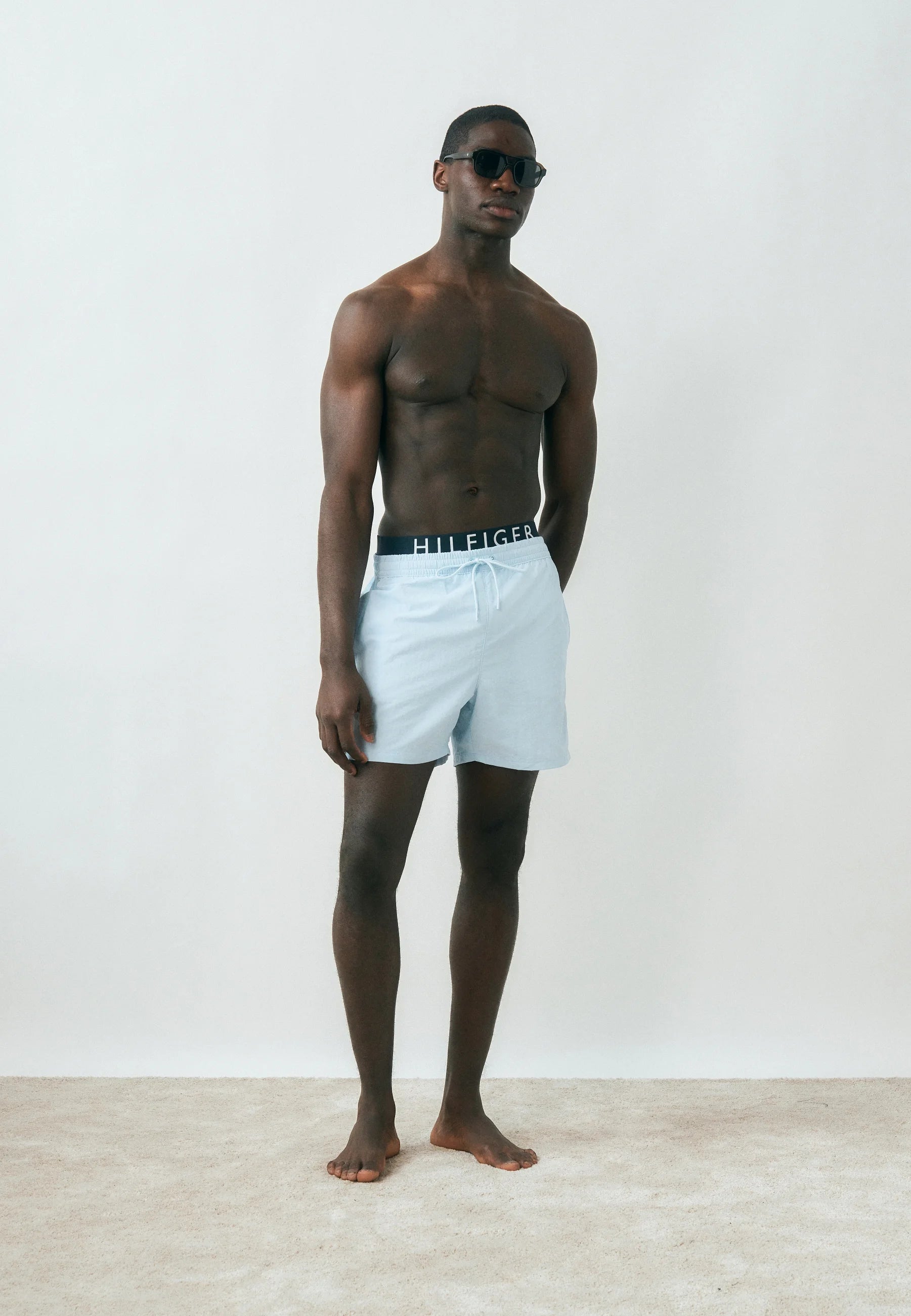 Tommy Hilfiger Logo Swim Shorts – Blue