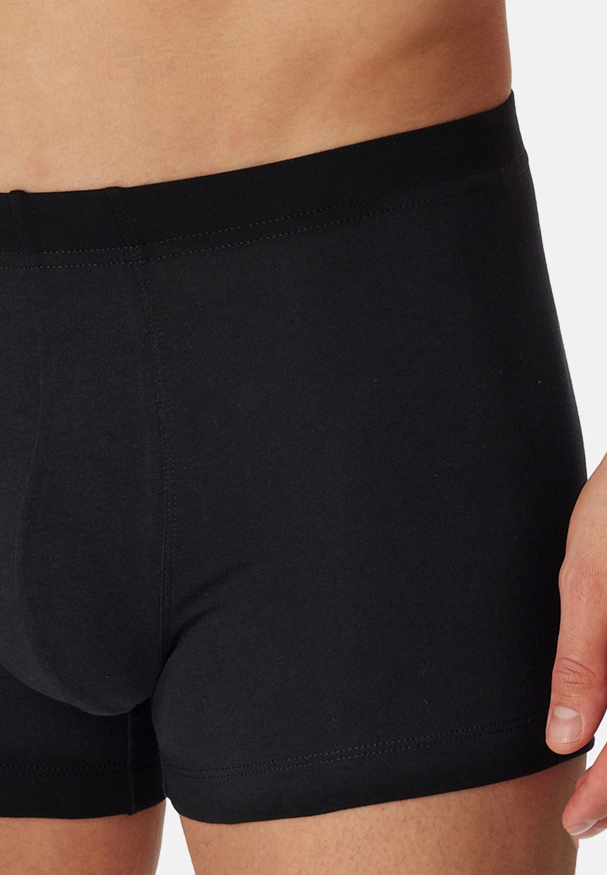 Bavlněné Stretch Trunks Schiesser – černá, tmavě modrá