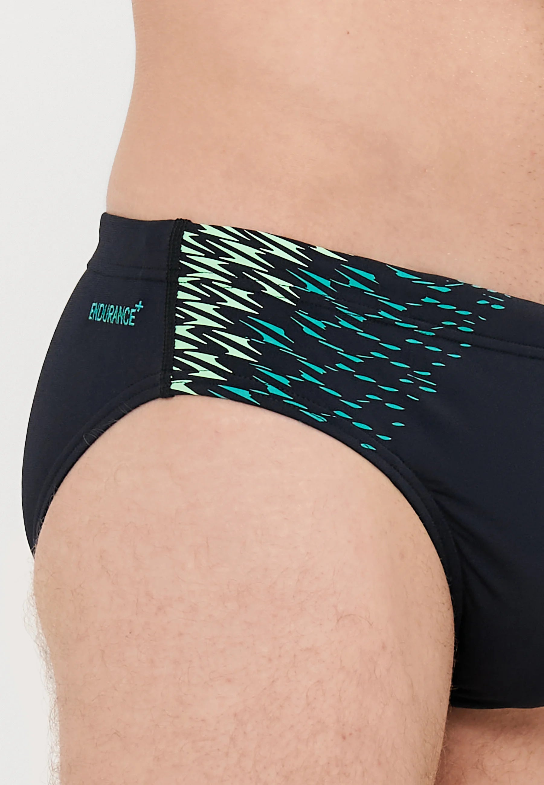 Slip Speedo End Tech: nero, gemma turchese