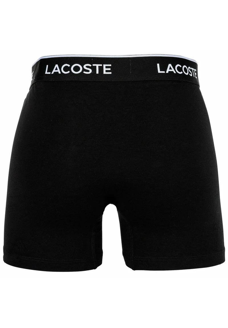 Lacoste 6 Pack Stretch Logobund Trunks – Black, White, Grey