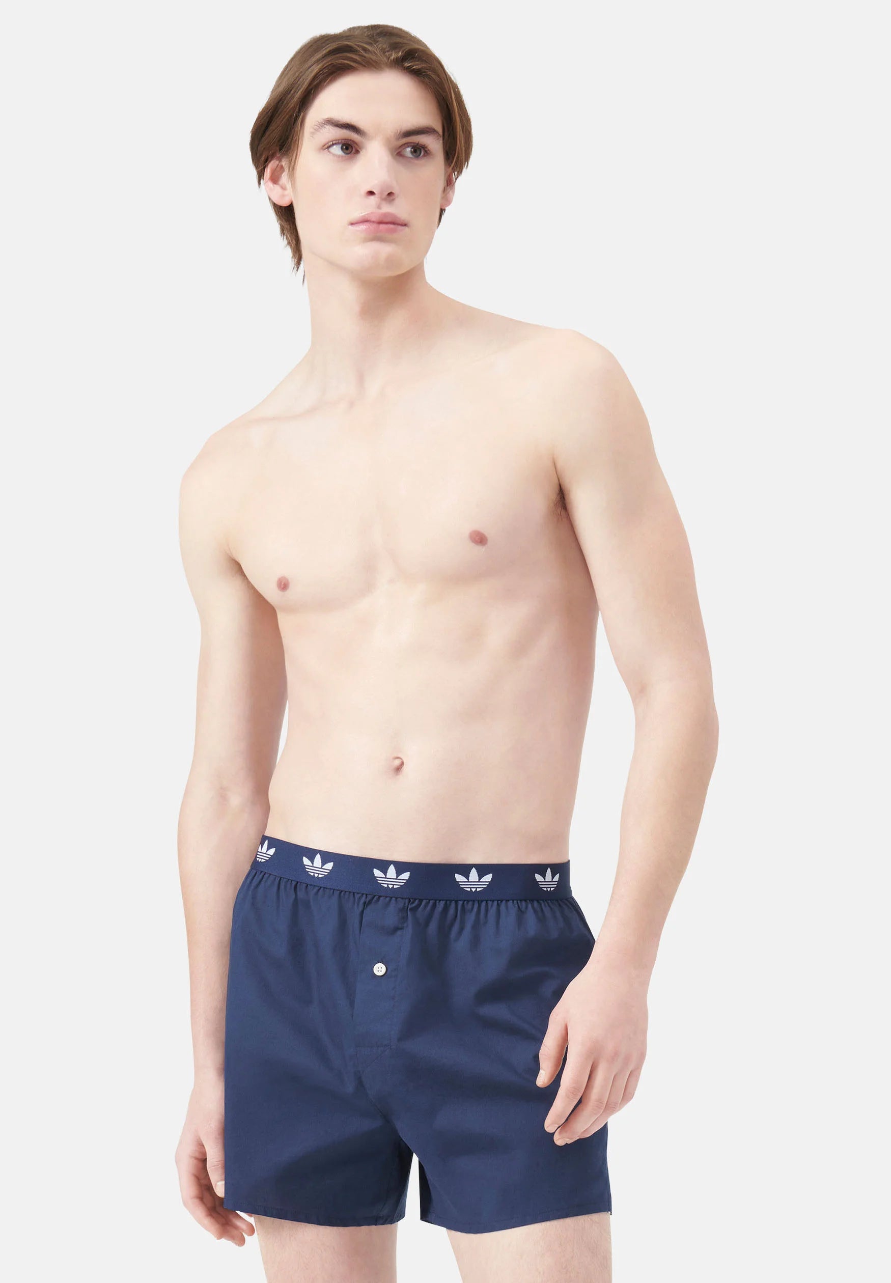 Adidas Originals 4 Pack Boxer Shorts – Dark Blue, Light Blue