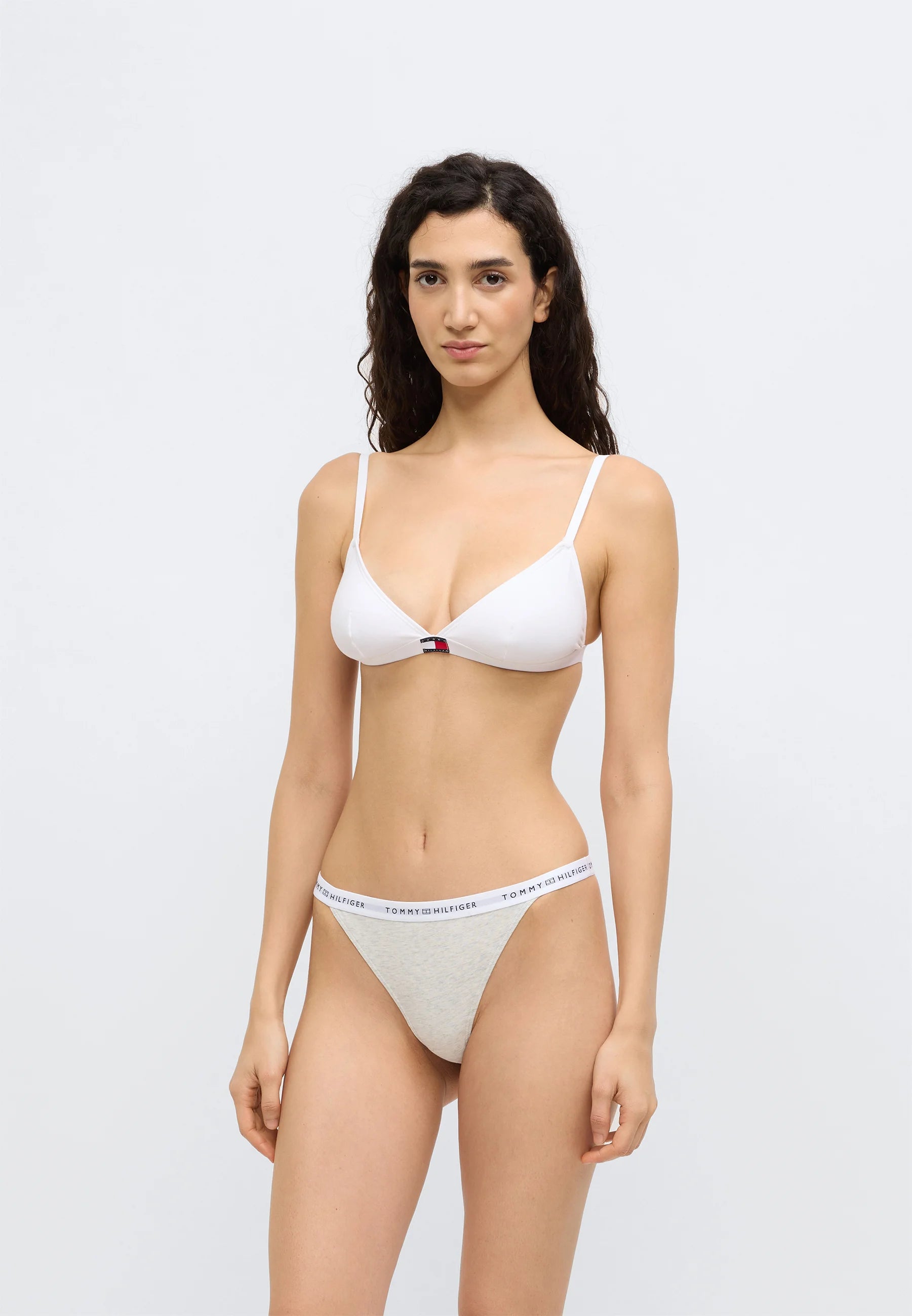 String avec ceinture à logo Tommy Hilfiger - Warm Ice, Grey Heather