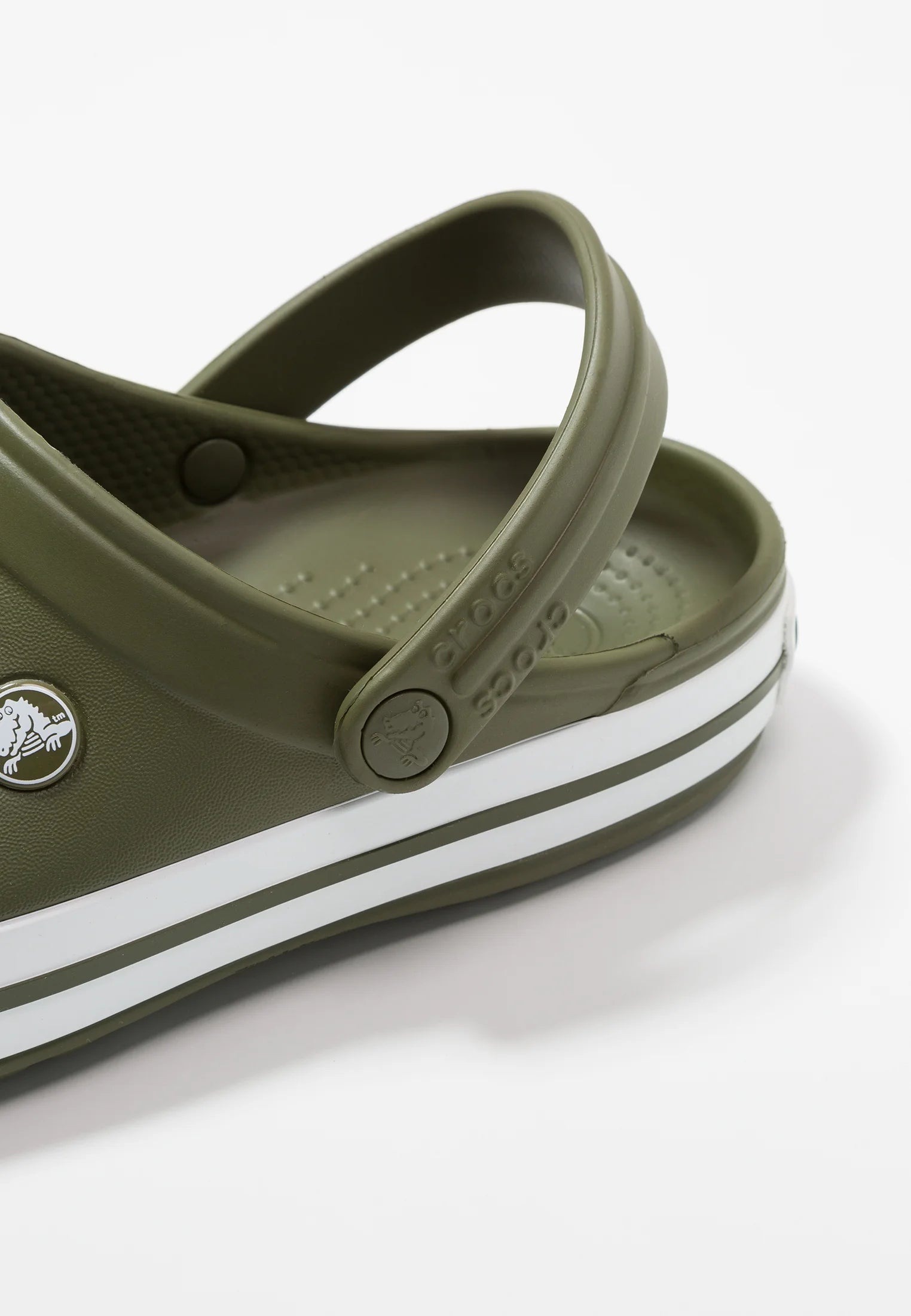 Sabots Crocs Crocband – Vert armée, Blanc