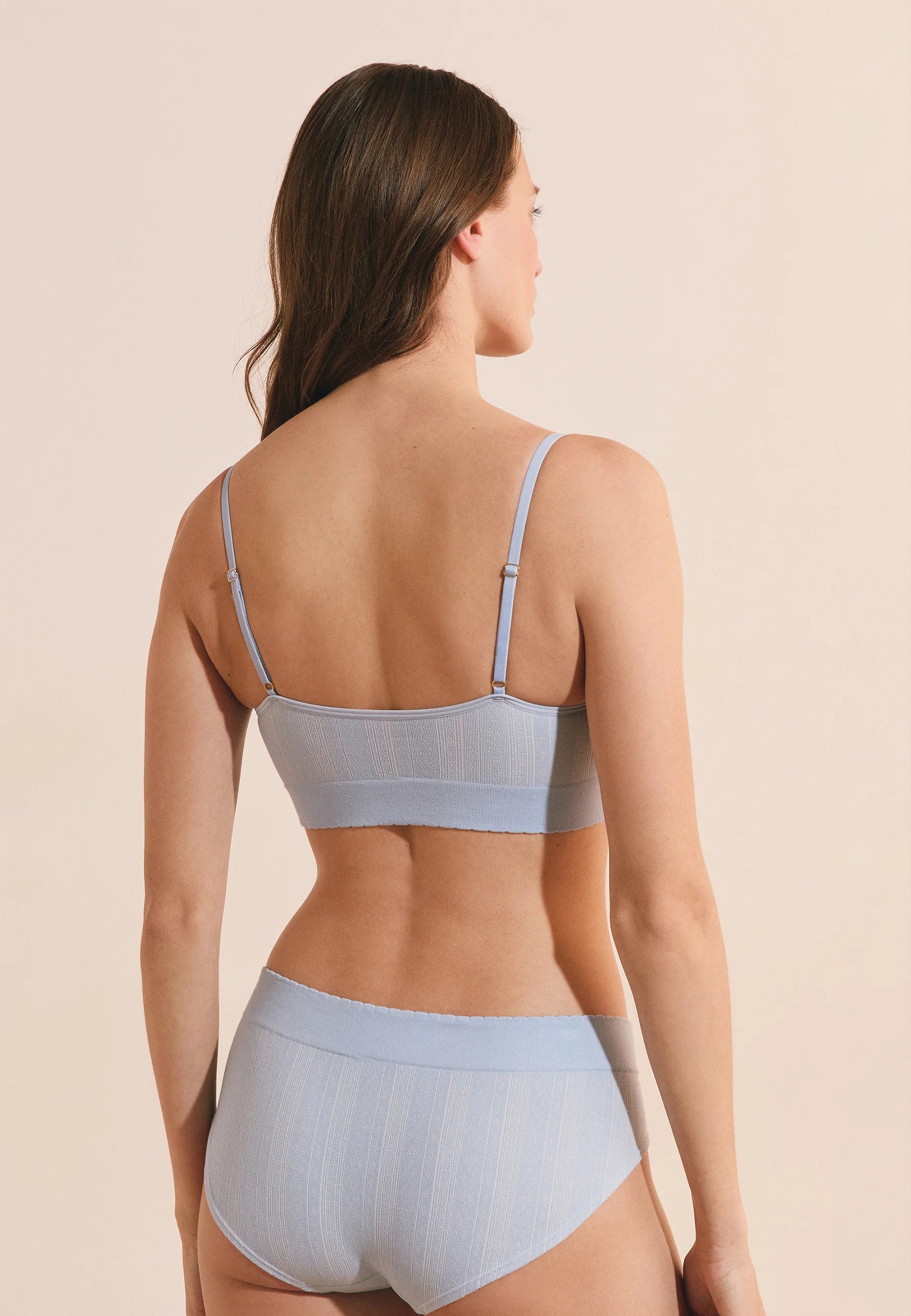 Etam Daily Seamless Bustier – Light Blue