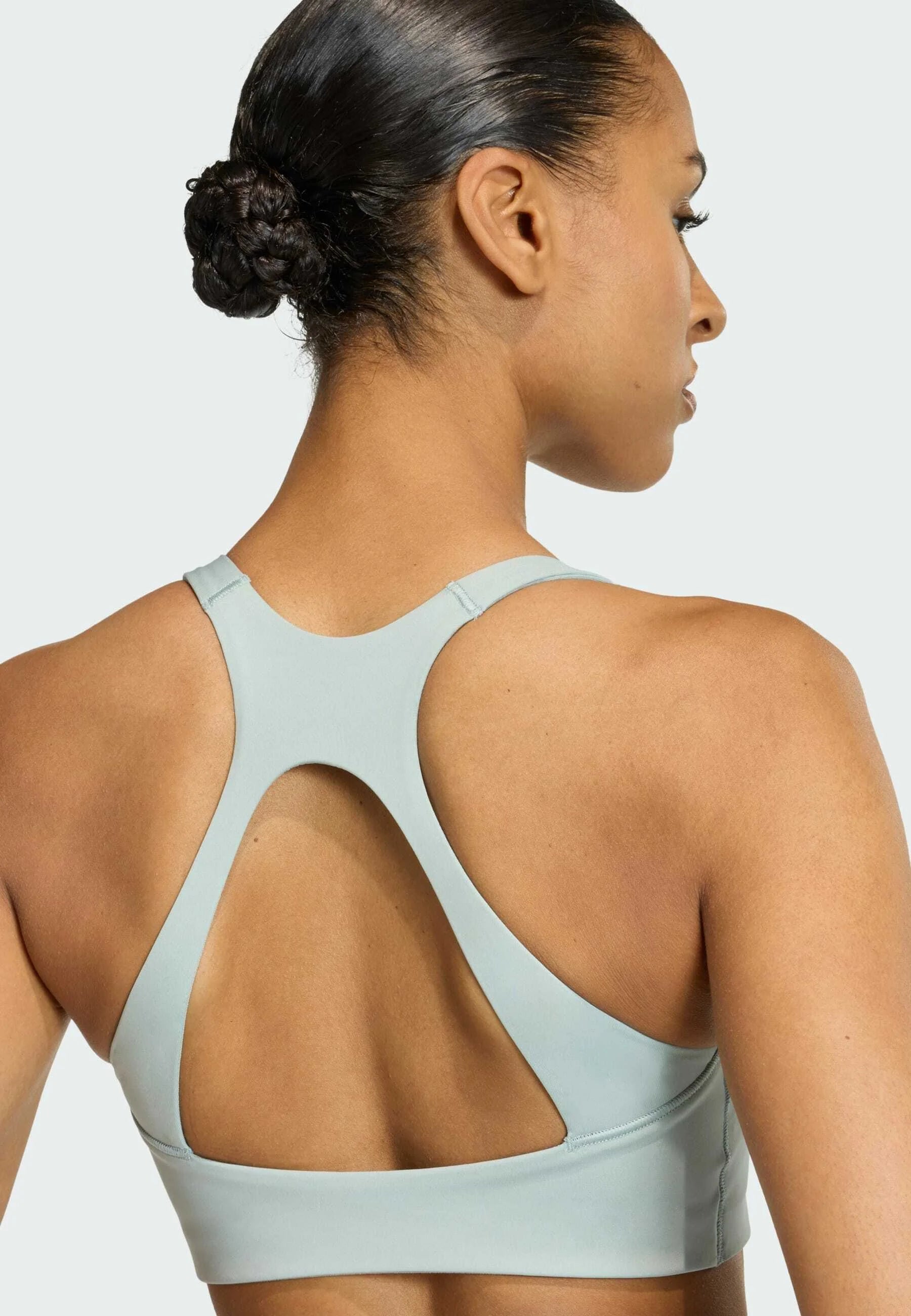 Adidas Performance Optime Workout Medium Support Bra – Sage