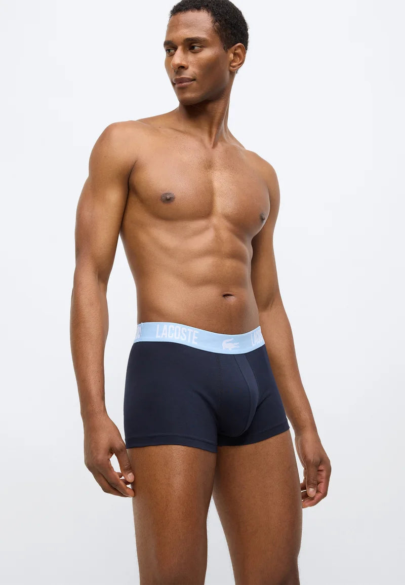 Lacoste Trunk 5 Pack Trunks – Navy Blue