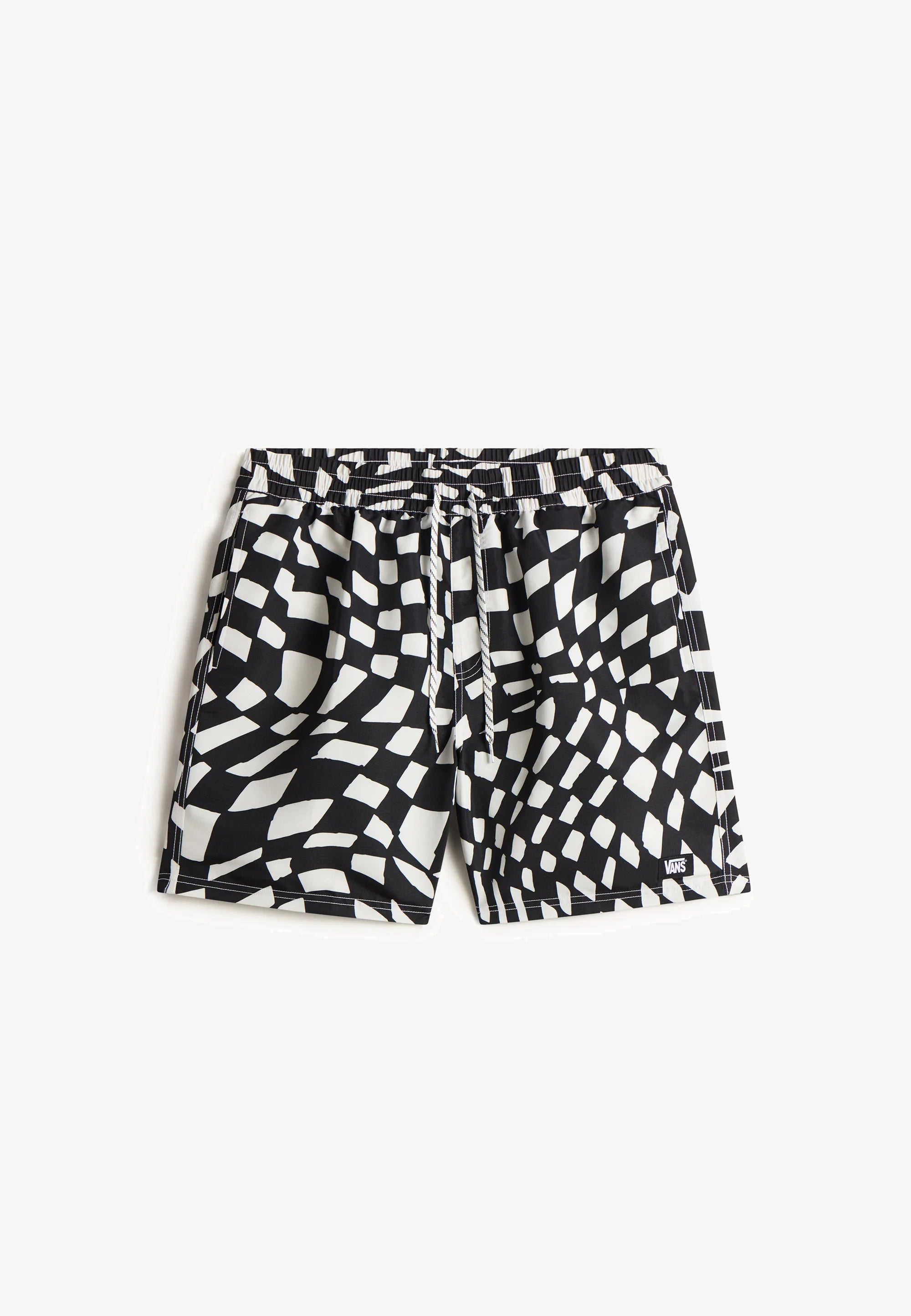Short de bain imprimé élastique Vans Primary – Noir