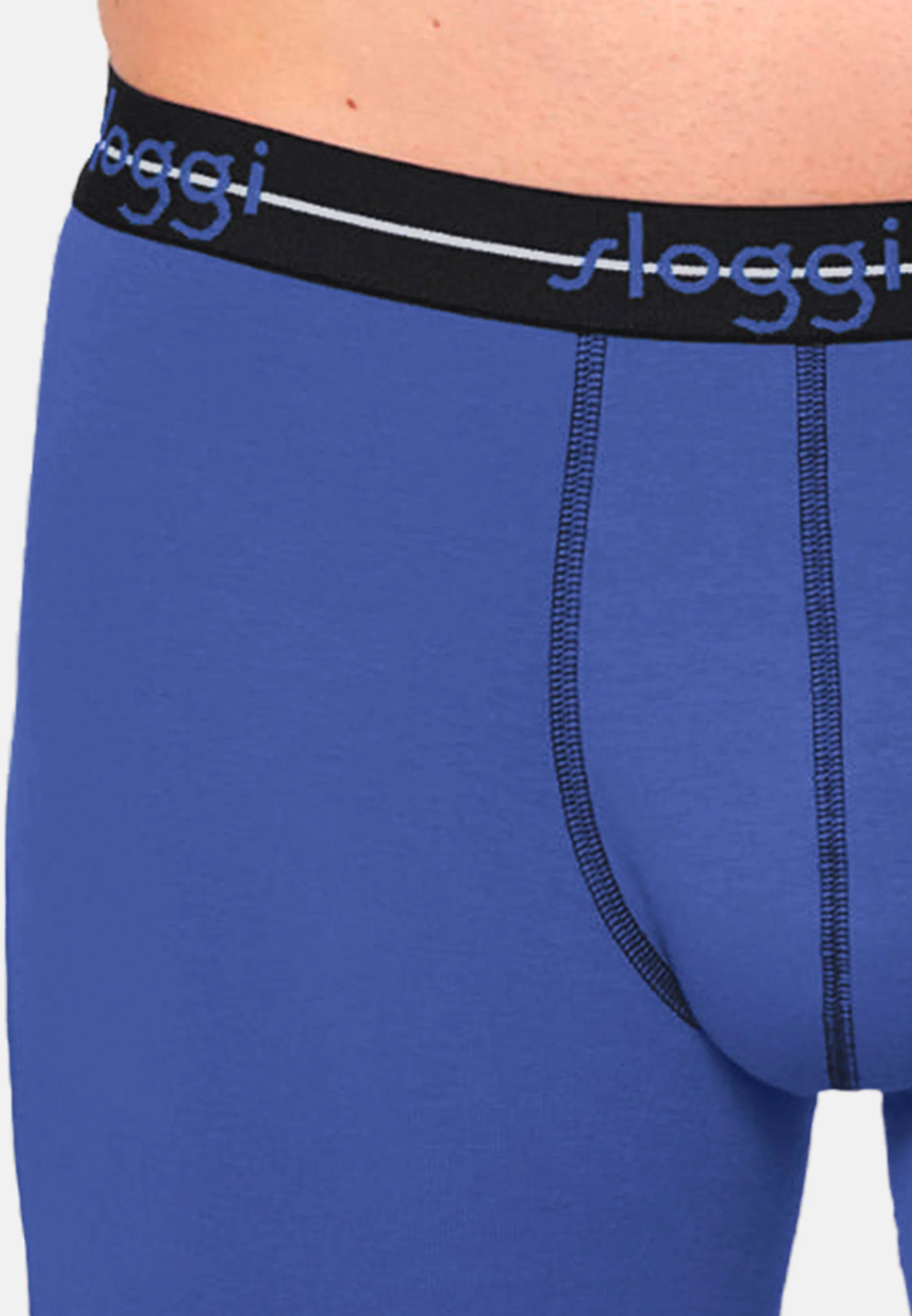 Lot de 6 boxers Sloggi – Bleu clair, Bleu foncé