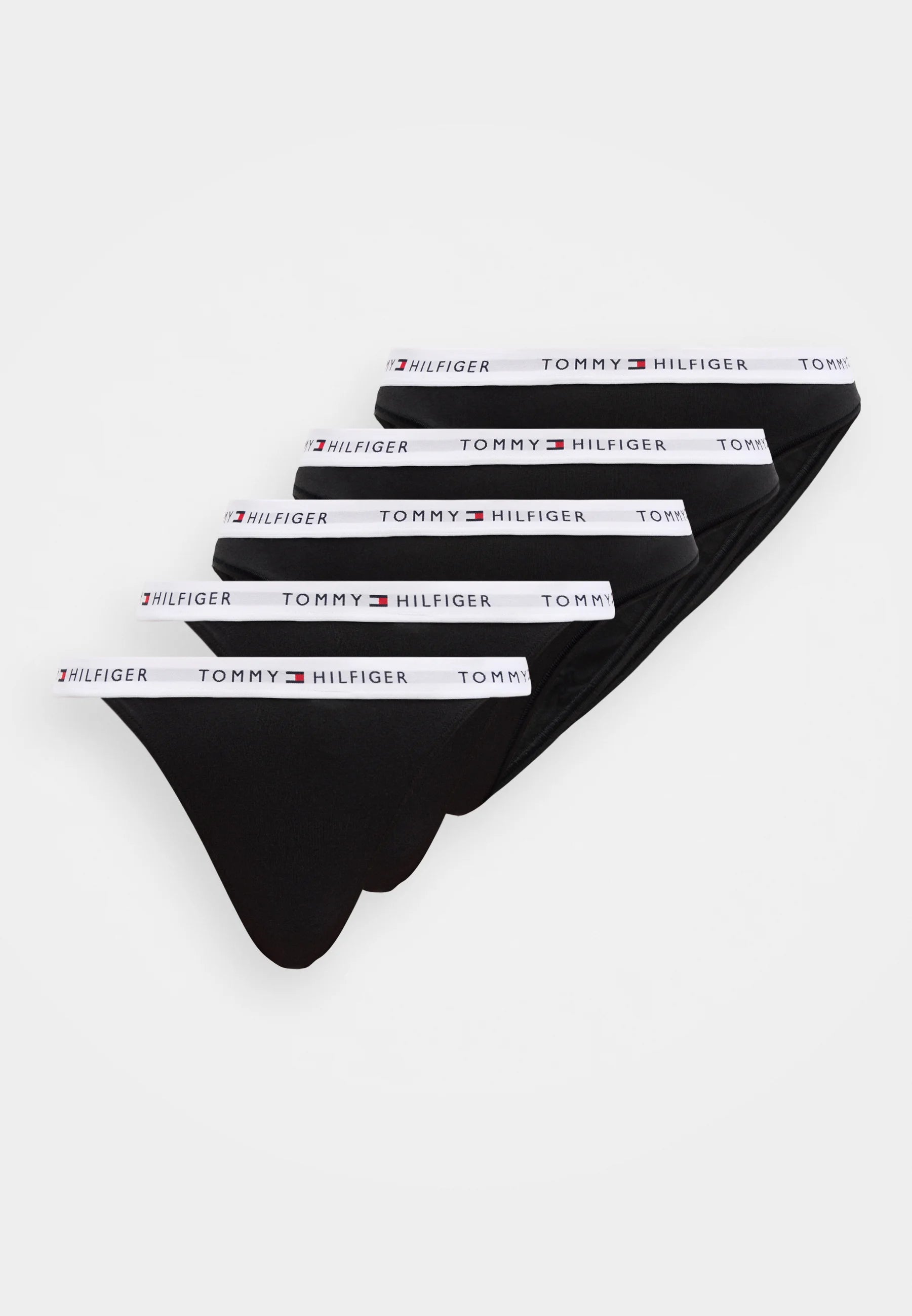 Tommy Hilfiger Essential Logo Lot de 5 – Noir
