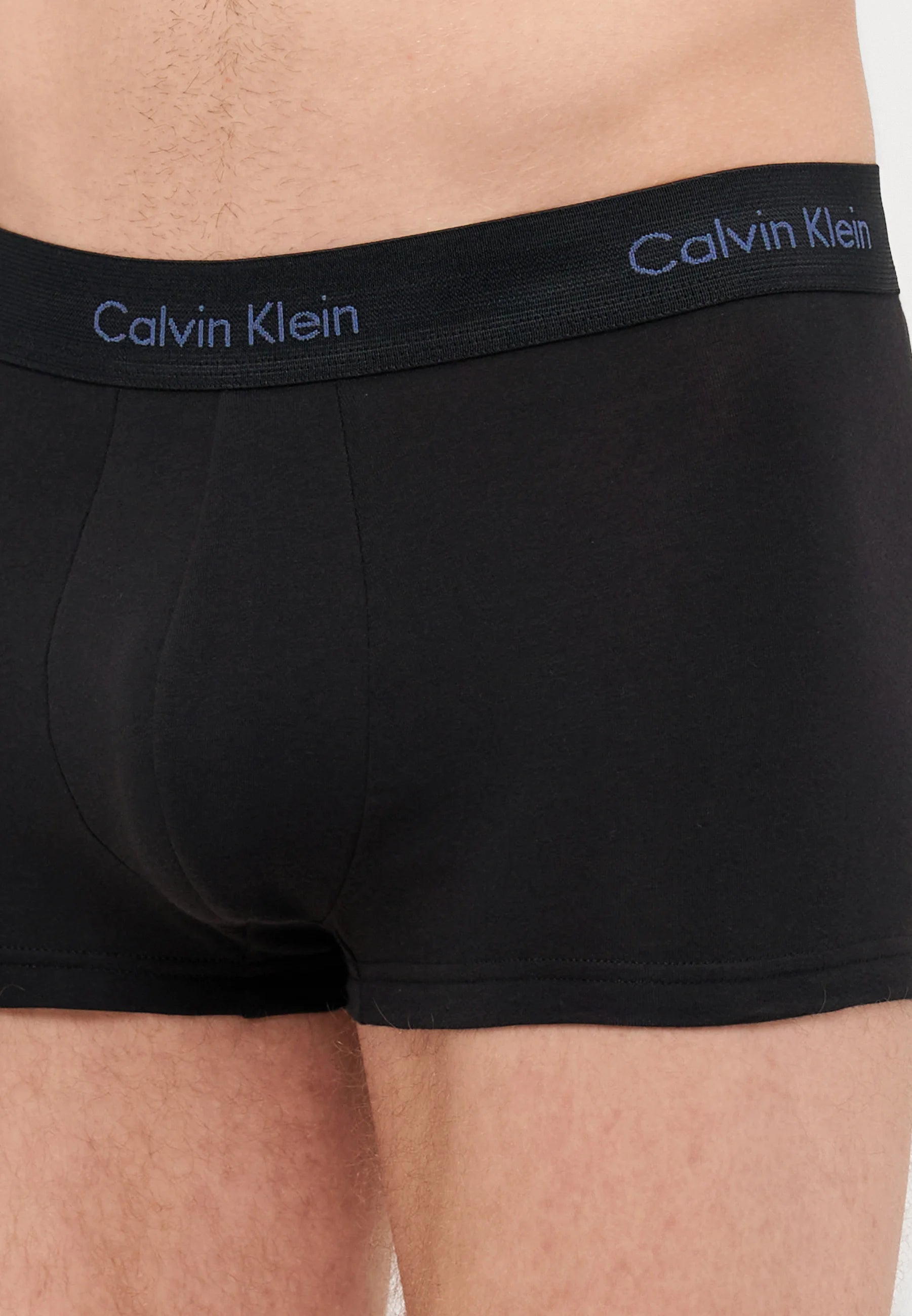 Calvin Klein Cotton Stretch Trunks – 3 Pack – Ash, Vintage Indigo , Sterling Blue