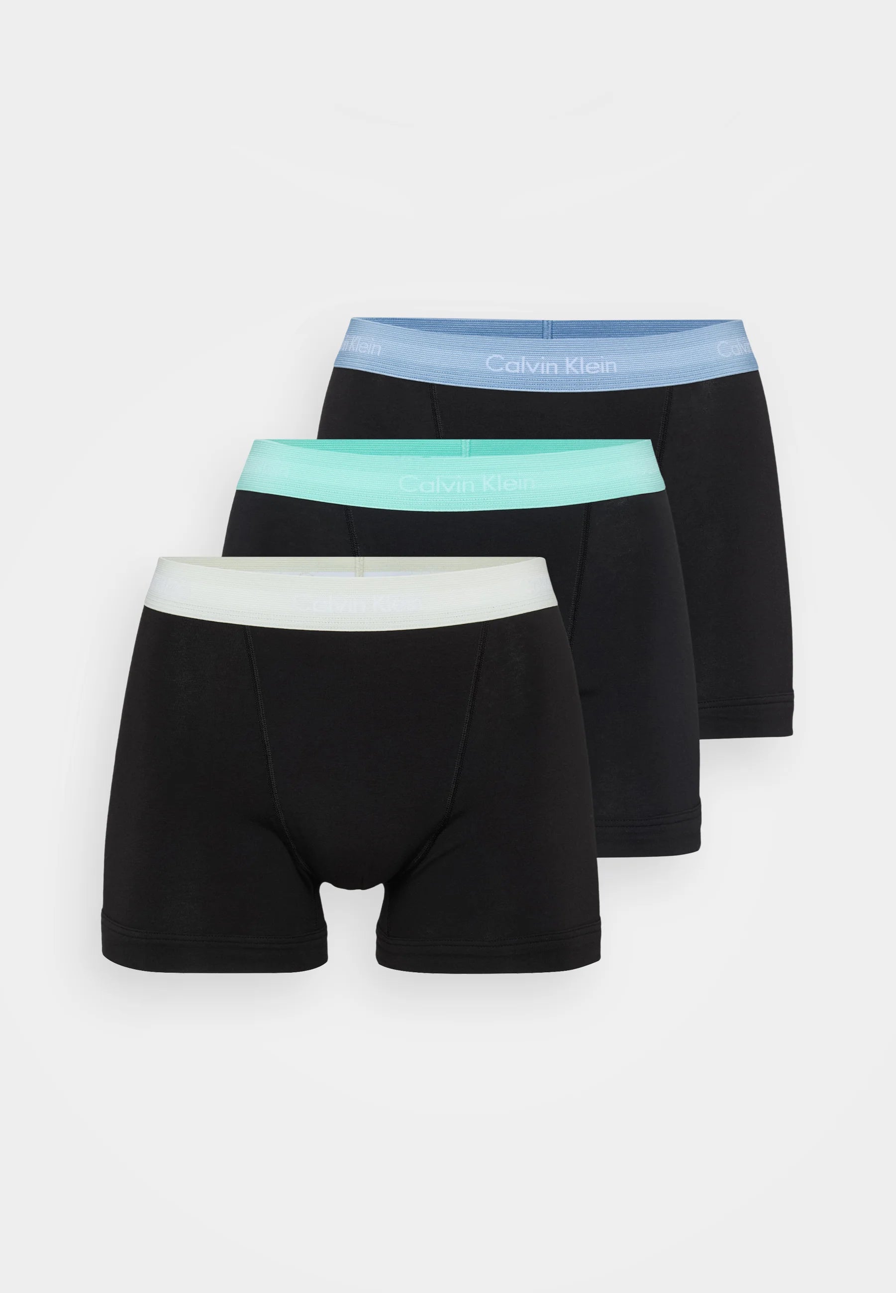 Boxers Calvin Klein en coton stretch – Lot de 3 – Noir, Denim délavé, Teinte, Beau