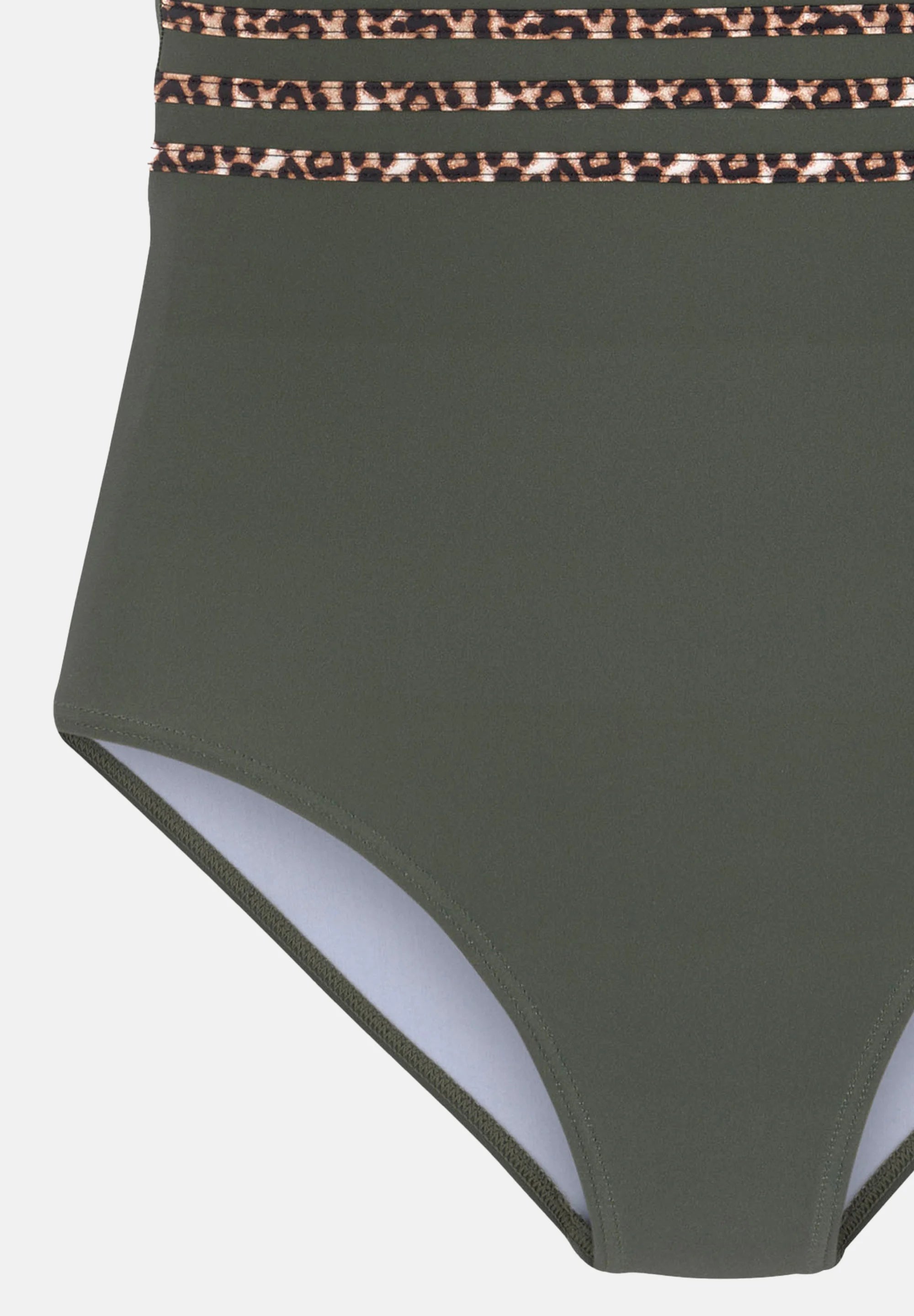 LASCANA Leo Swimsuit – Olive Leopard