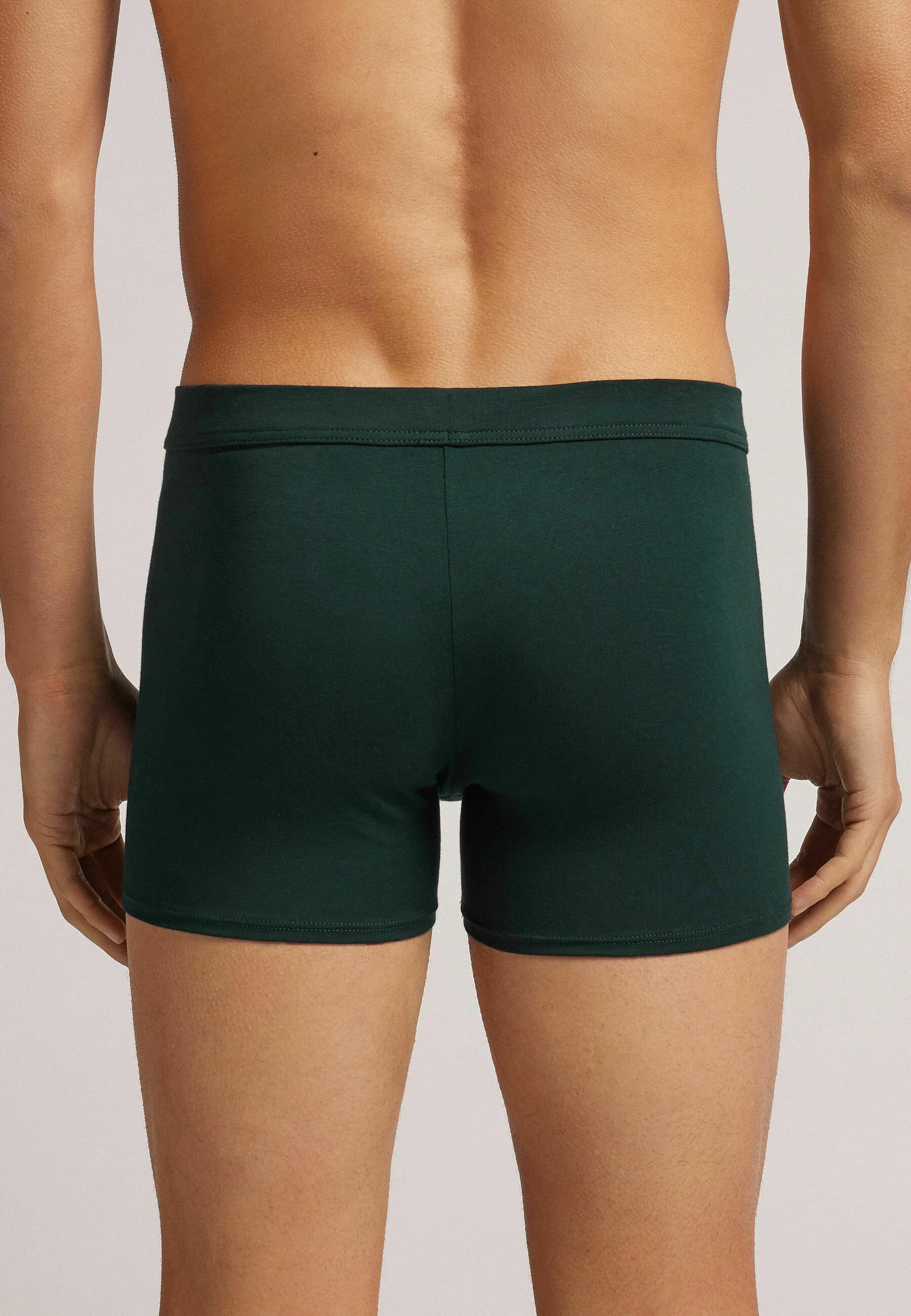 IUMAN Intimissimi Uomo leichte Badehose – Dunkelgrün