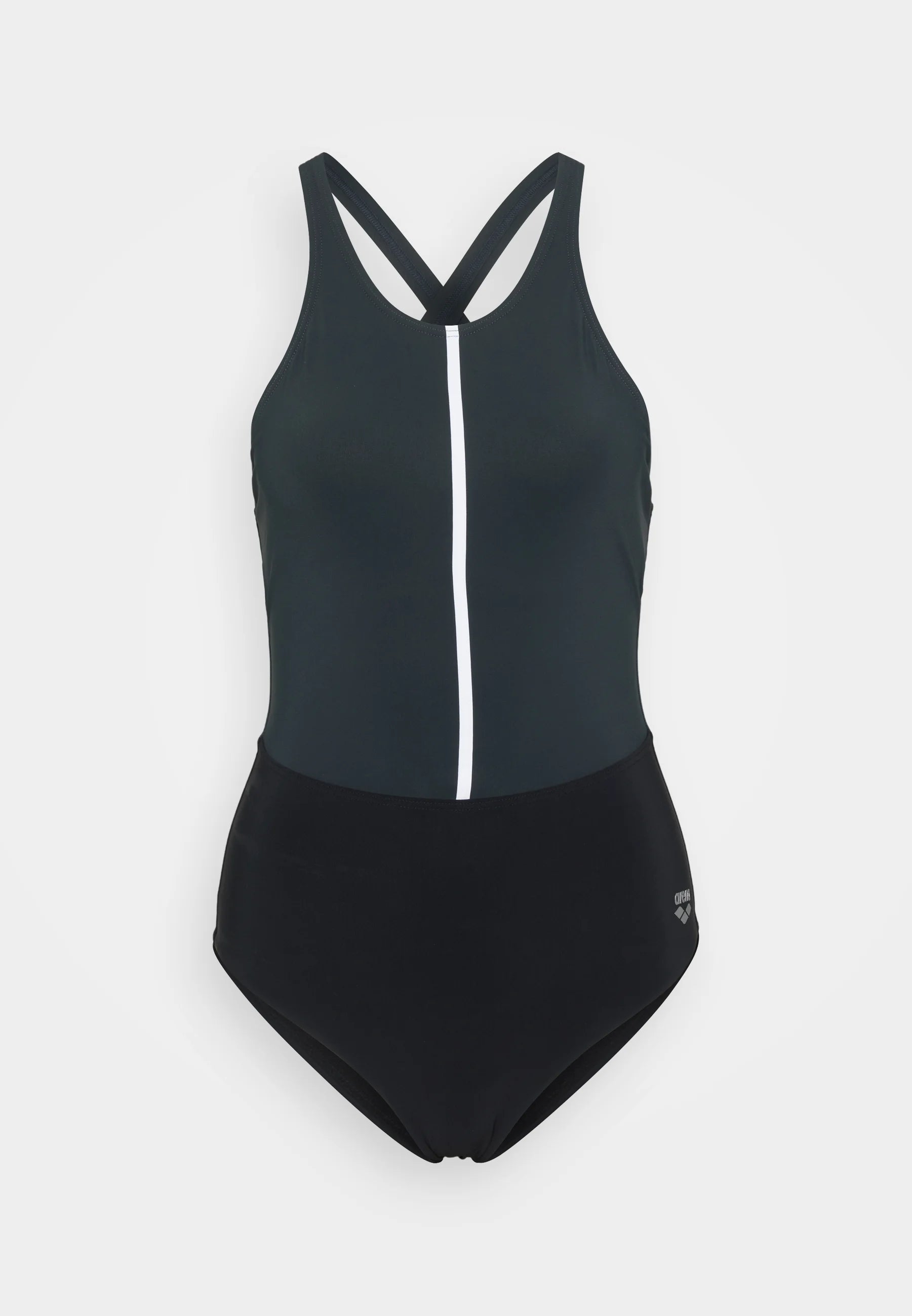 Arena Shapewear Silvia B-Cup One-Piece Swimsuit – Black Night, Grey, White