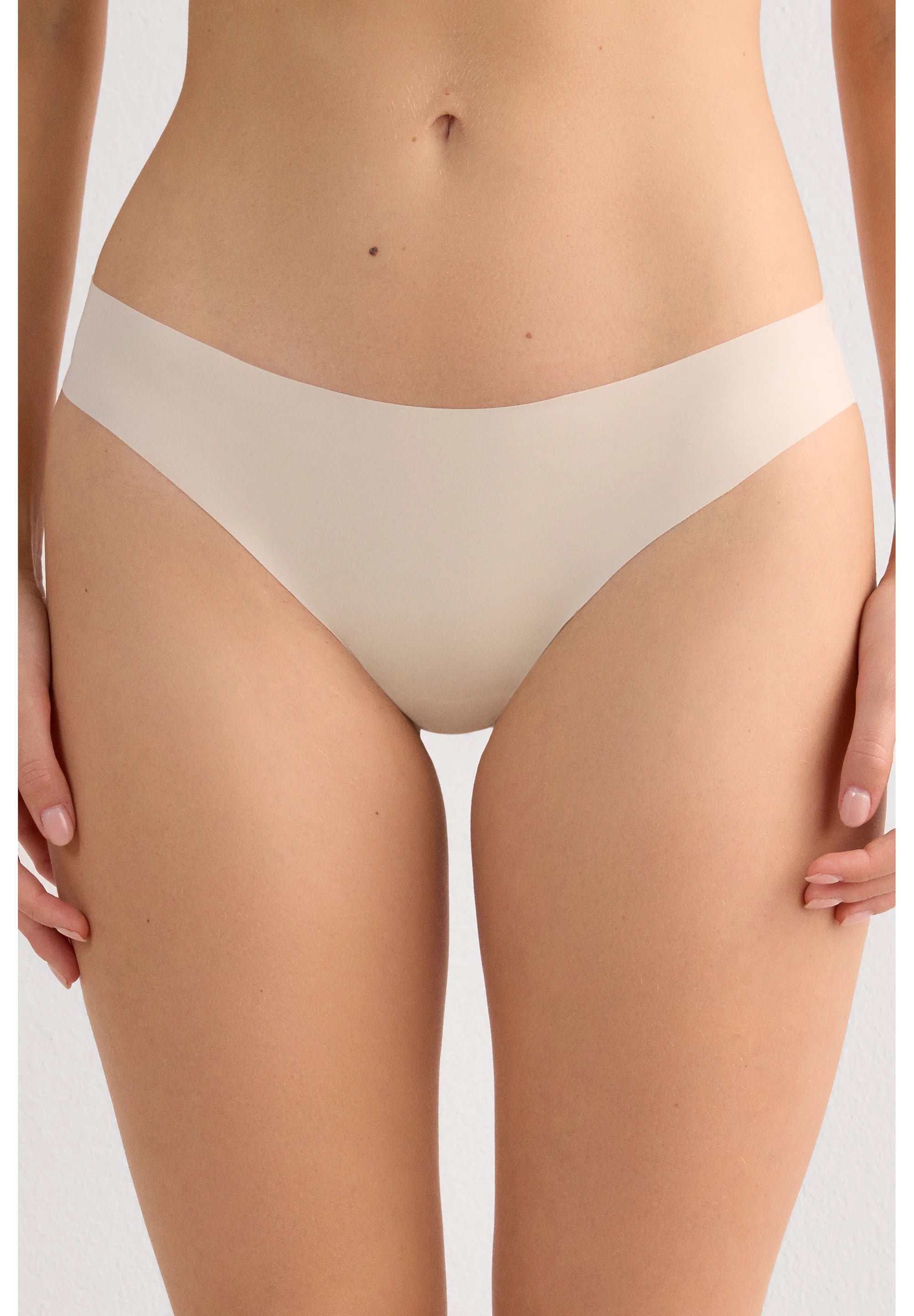 Intimissimi Ultraleichter brasilianischer Tanga – Beige meliert