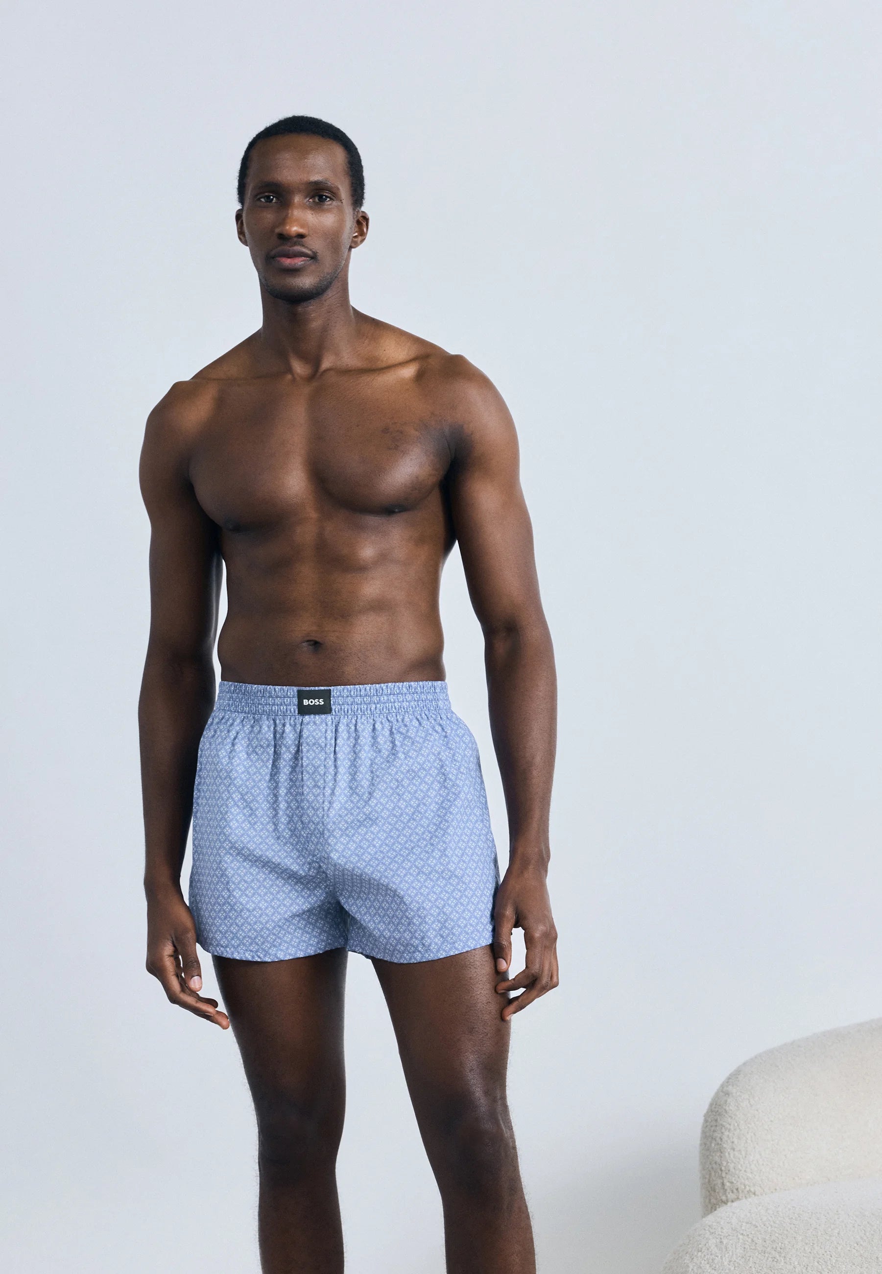 Boxerky BOSS Peach 2 Pack – tmavě modré, vícebarevné