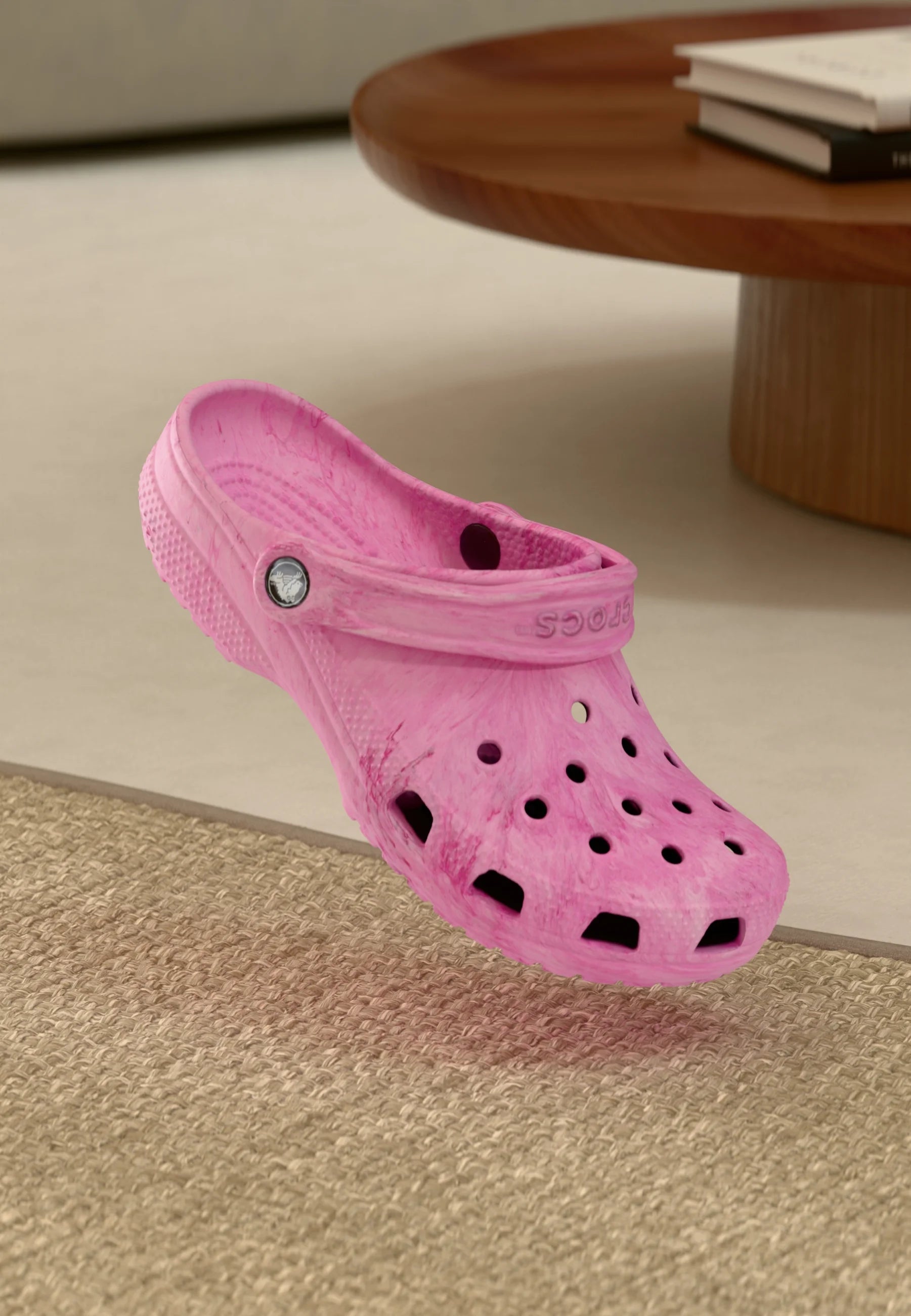 Klapki Crocs unisex – różowy wir