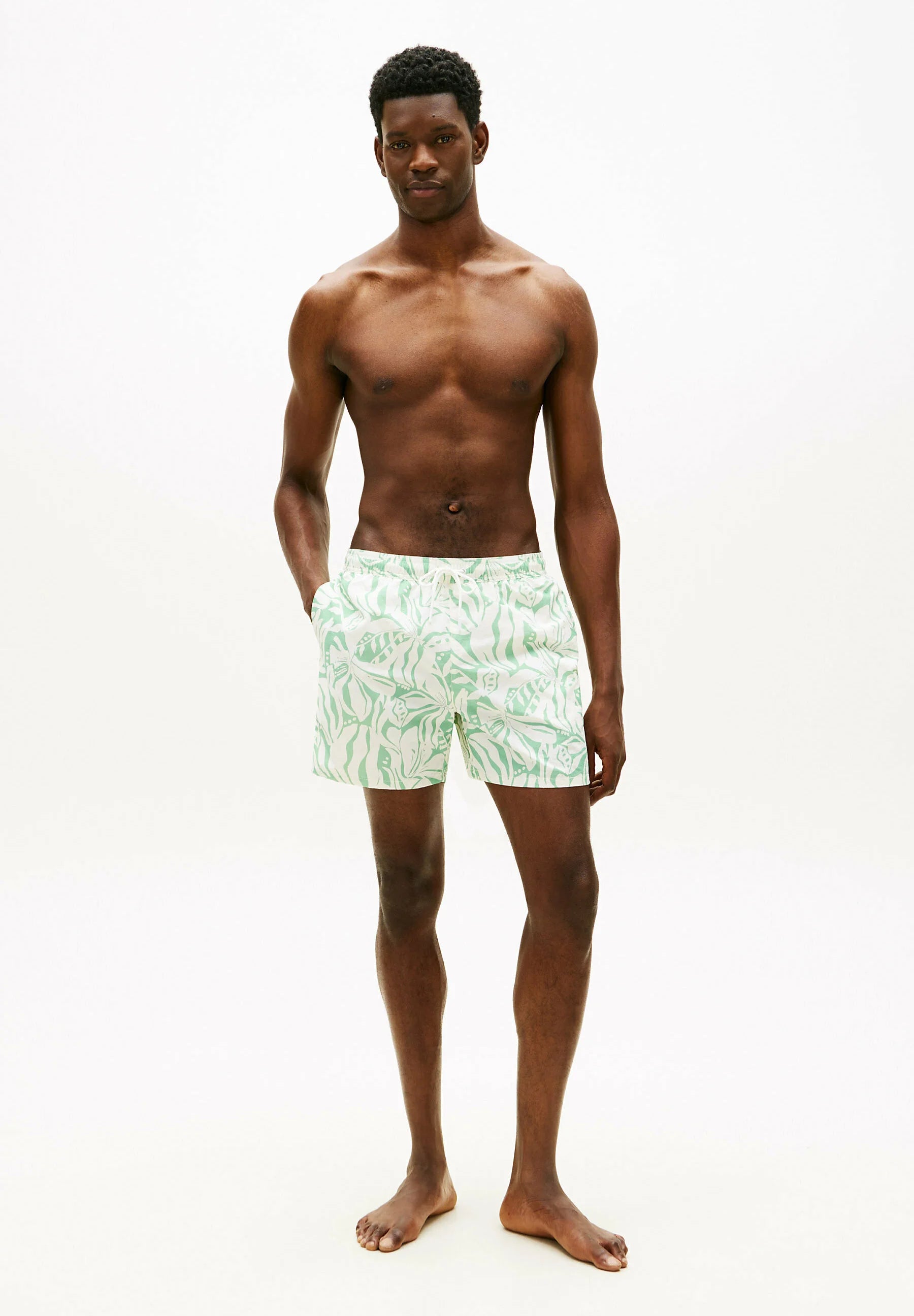 Tommy Hilfiger Swim Shorts – Abstract Floral Cut Grass