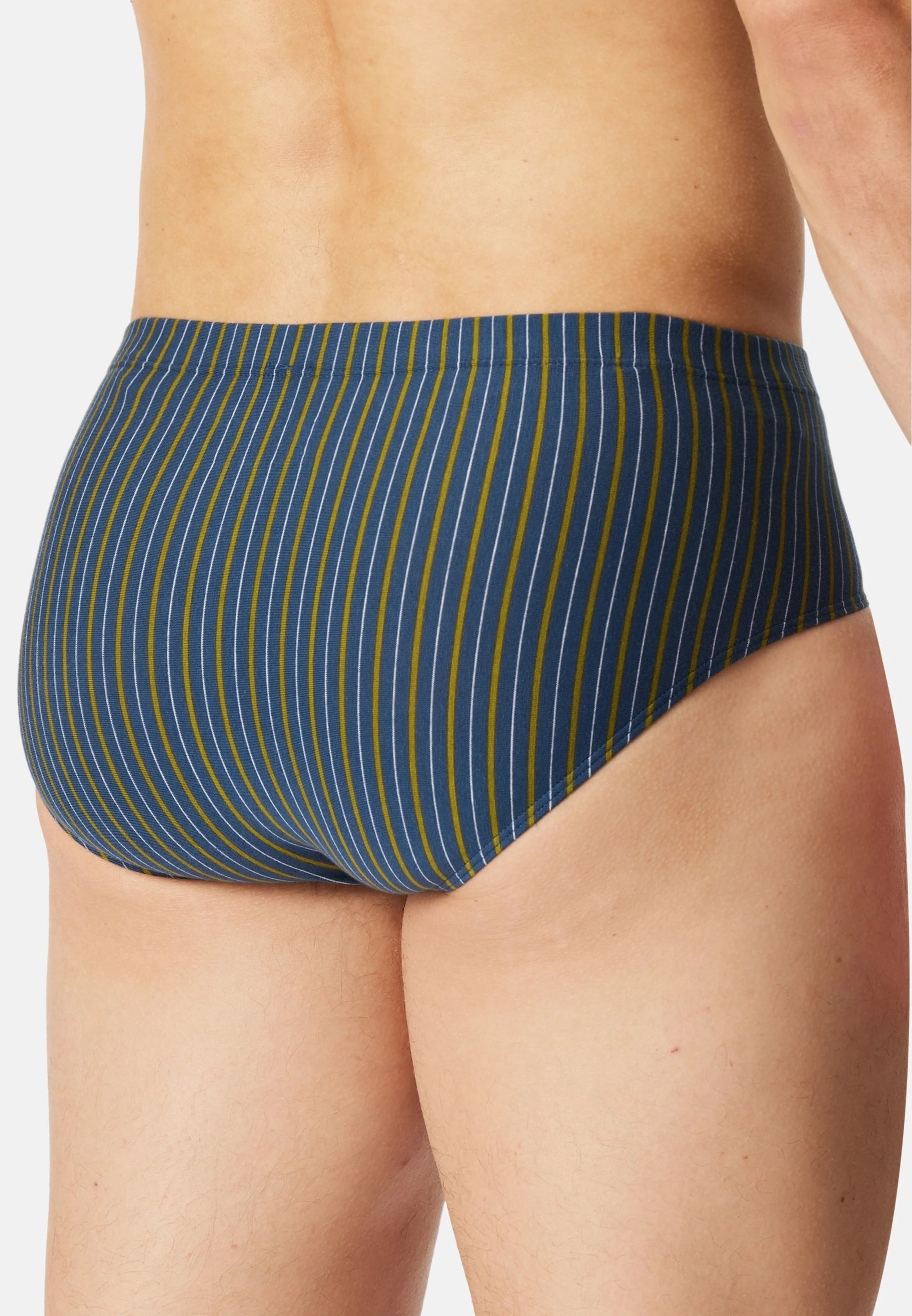 Schiesser 95 5 Essentials Cotton 9 Pack Mini Briefs – Dark Blue, Green