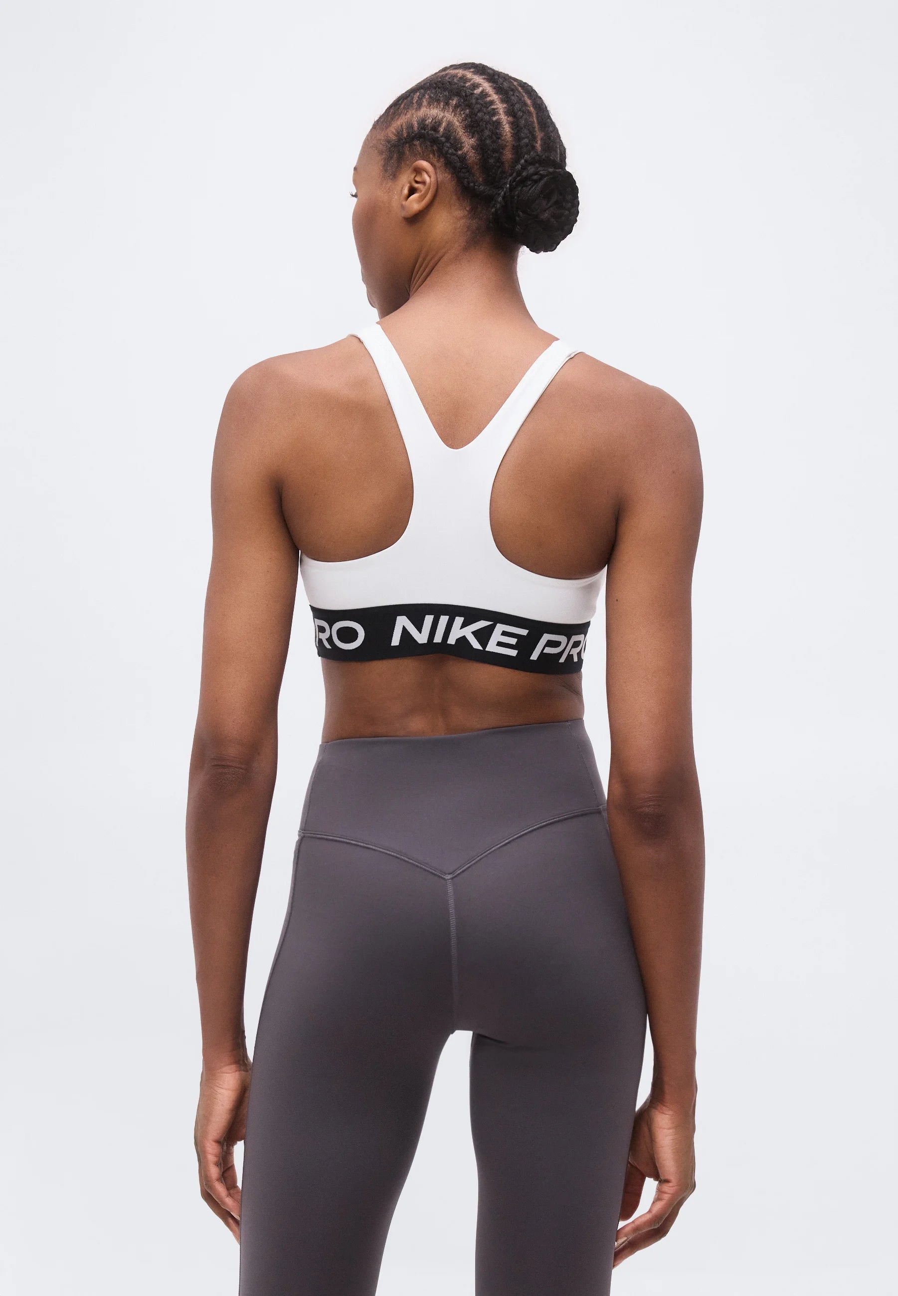 Nike 365 Sport-BH mit mittlerem Halt – Weiß, Schwarz