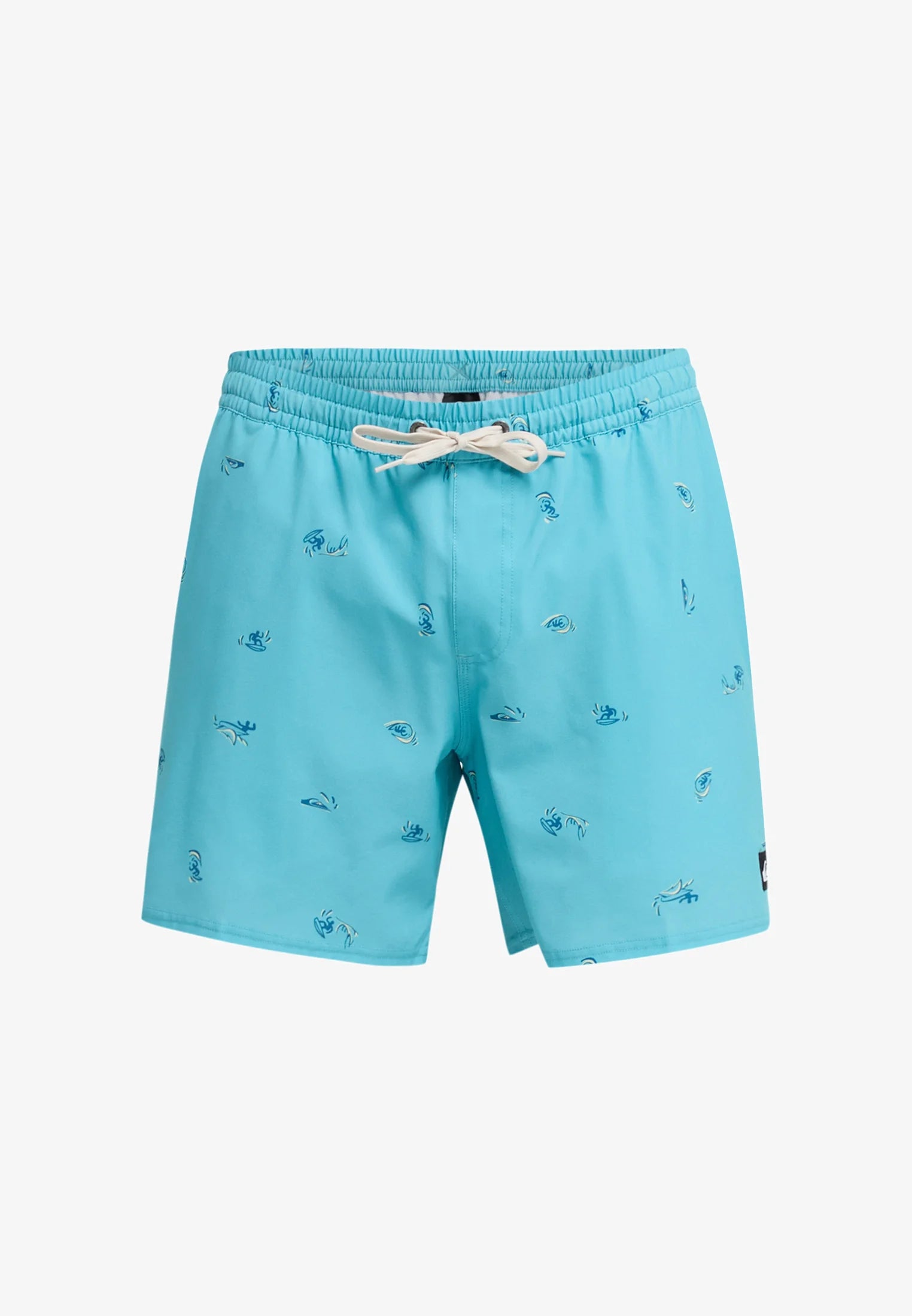 Quiksilver Printed Volley 16 Swim Shorts – Beige Print