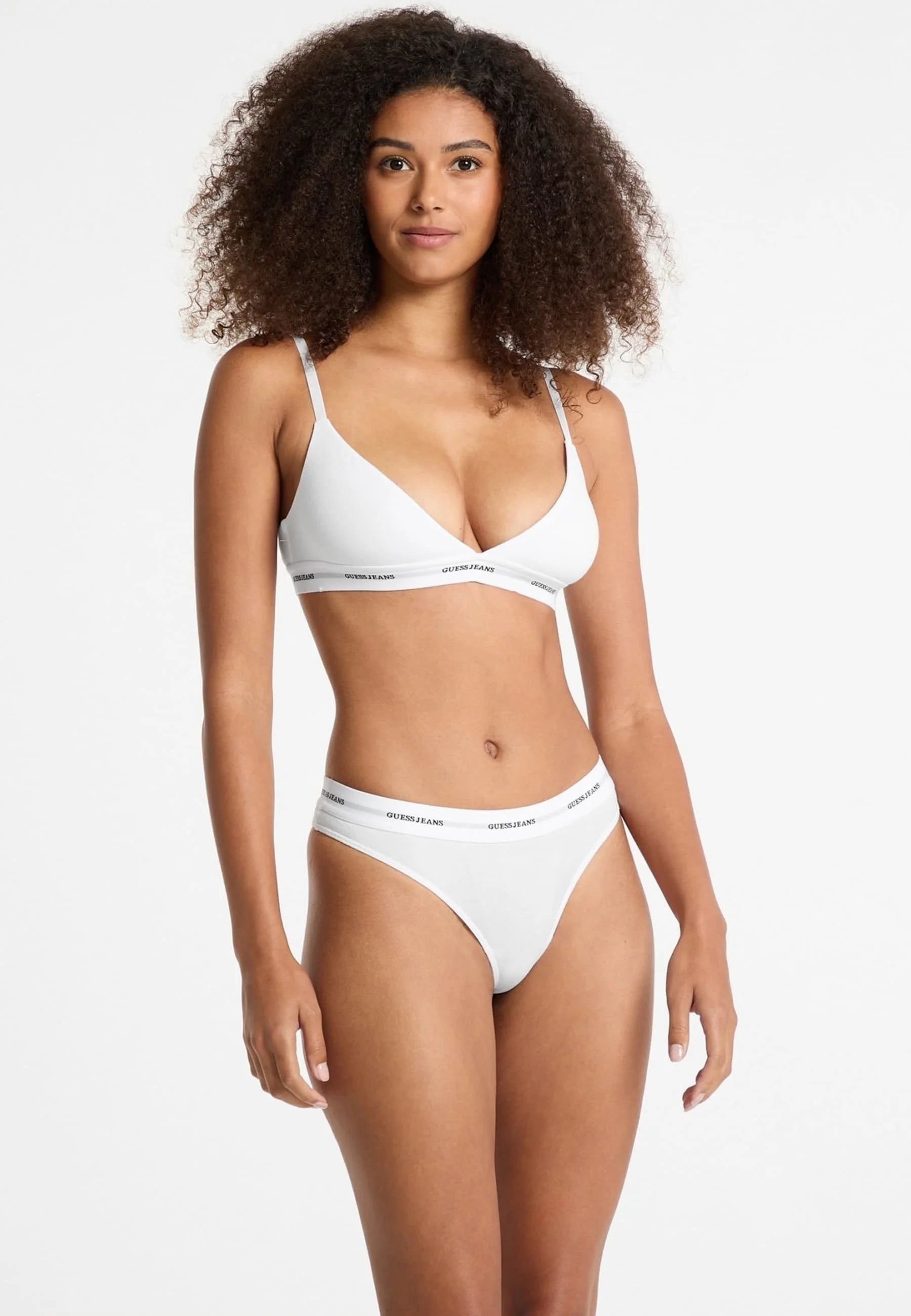 Guess Triangle Soft Bra – bílá