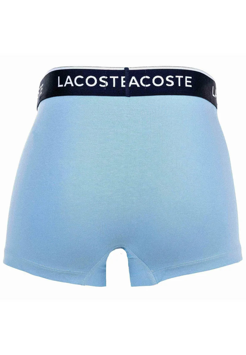 Sześciopakowe kąpielówki Lacoste Casual Stretch Logobund – niebieski, szary