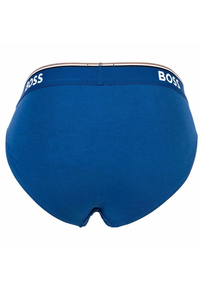 BOSS Lot de 6 slips Power Stretch – Bleu