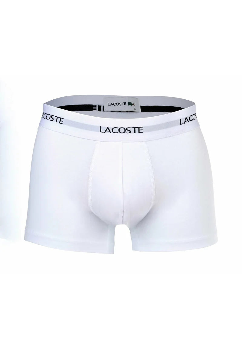Boxer Lacoste elasticizzati con logo, confezione da 6: blu scuro, bianco, rosso