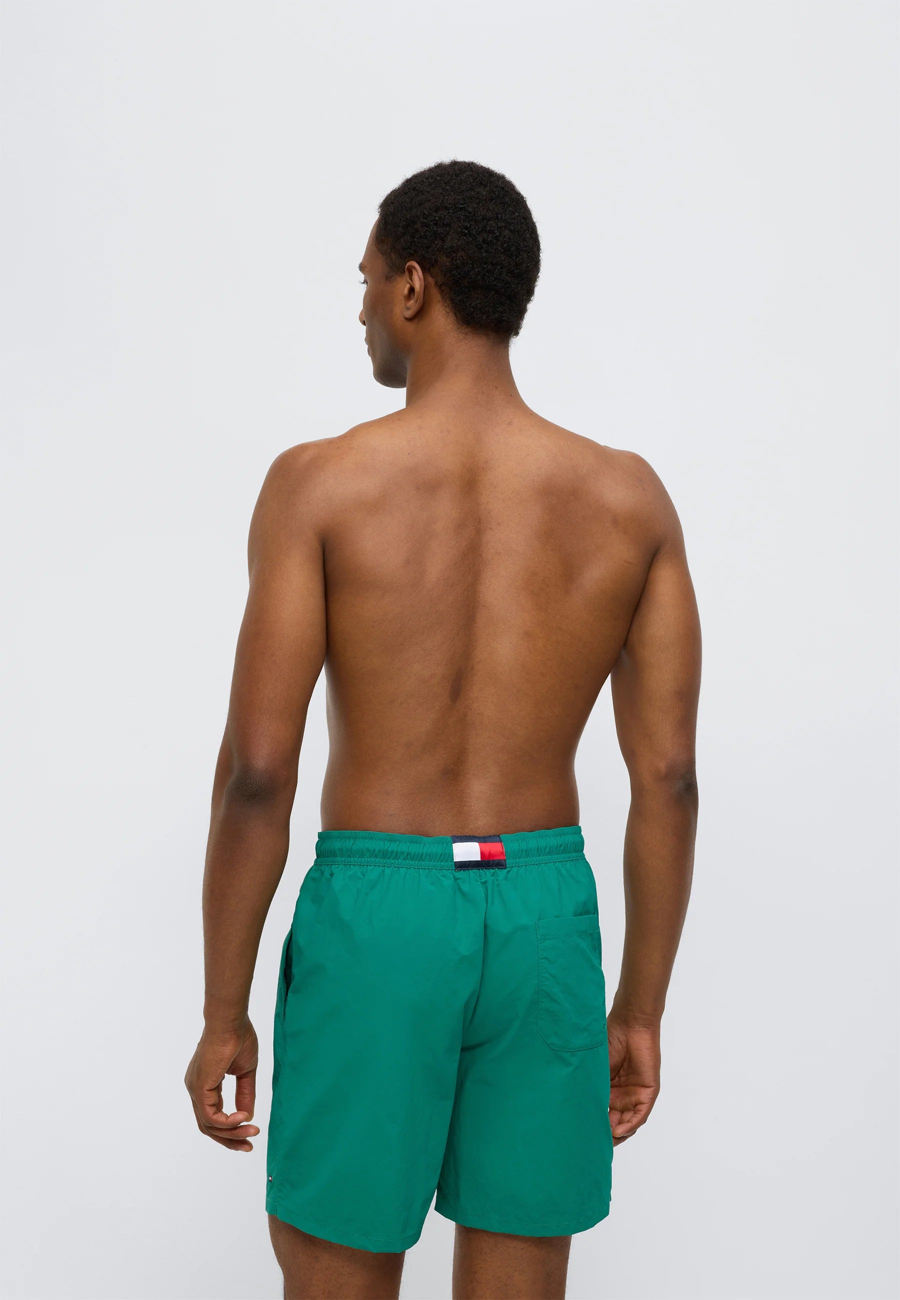 Plavecké šortky Tommy Hilfiger Flag – Rainforest Emerald