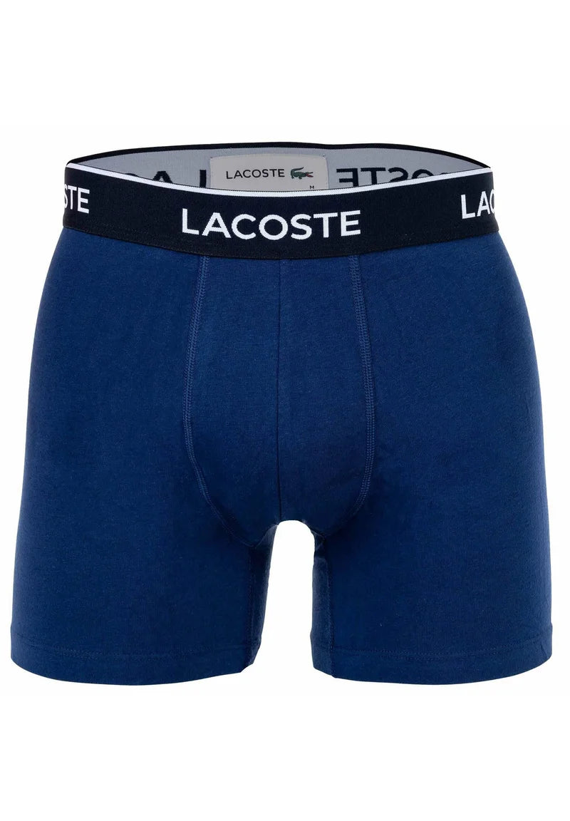 Lacoste 6er-Pack Stretch-Unterhosen mit Logobund – Dunkelblau, Rot