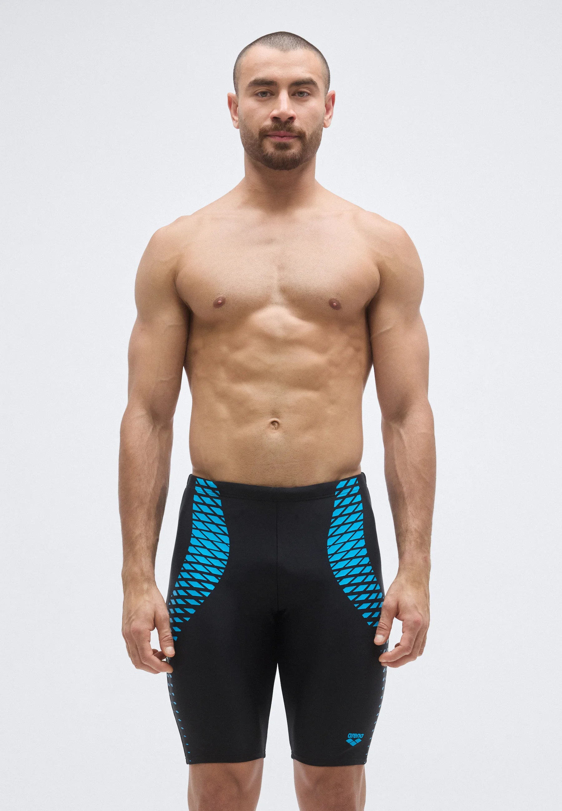 Arena Openings Swim Jammer – Black, Turquoise