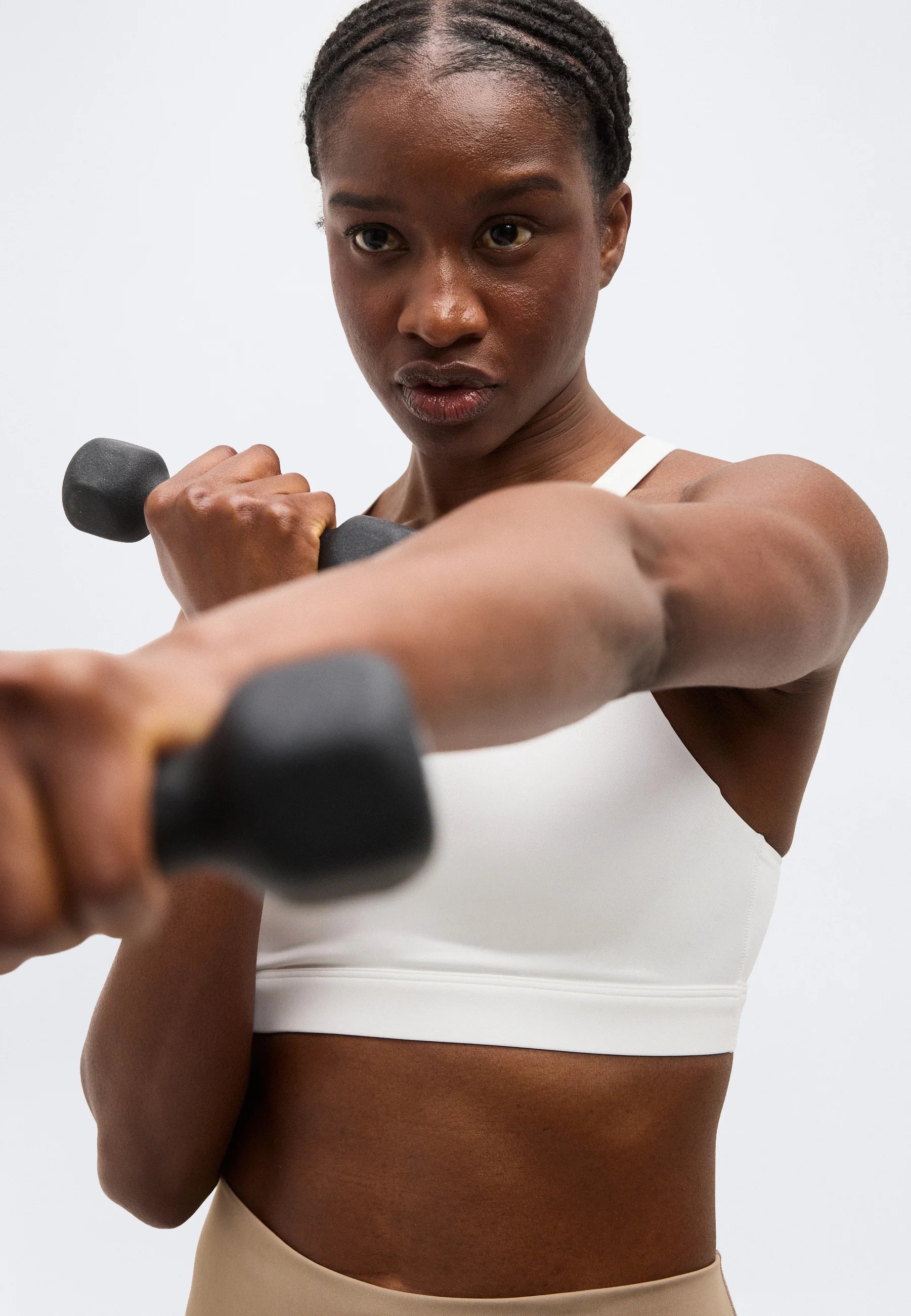 Adidas Performance Optime Essentials High Support Bra – White