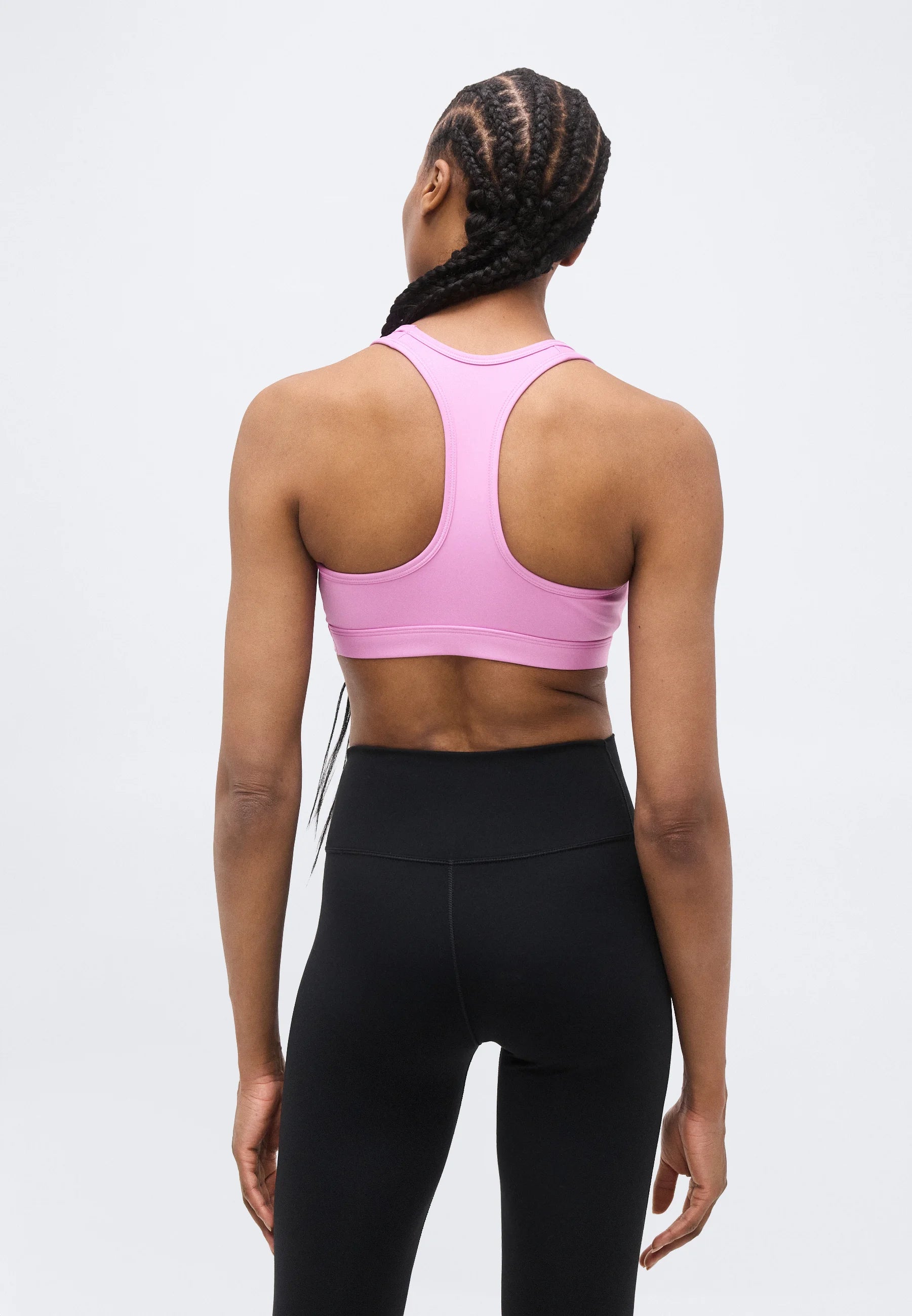 Soutien-gorge de sport Nike Medium Support – Magenta clair, Blanc