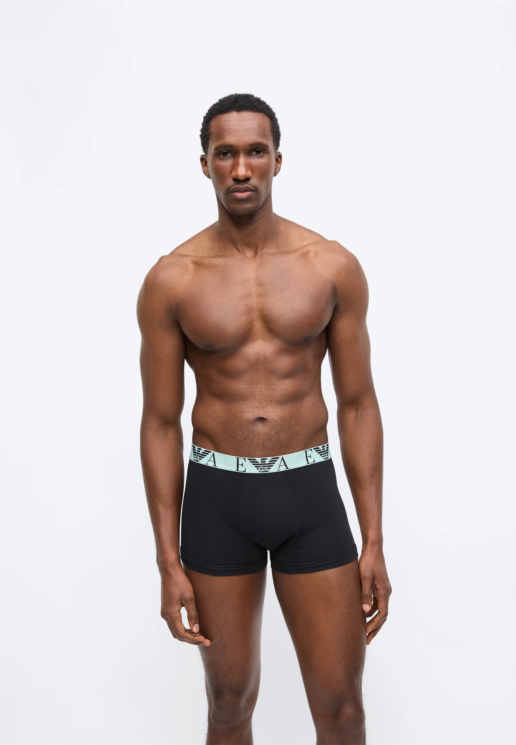 Emporio Armani BOLD Monogram 6 Pack Trunks – Pink, Aqua, Camellia, Black