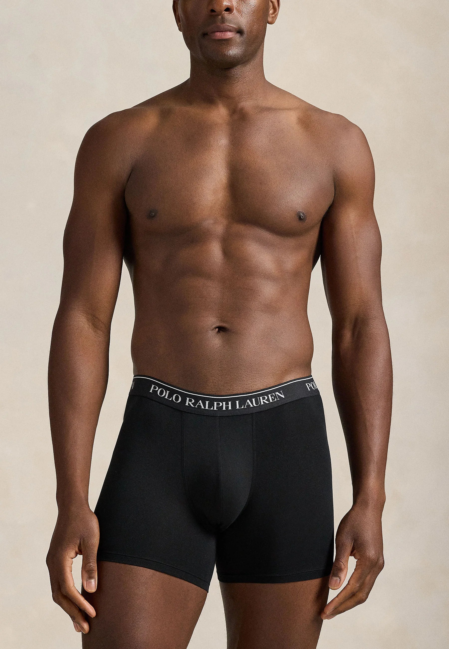 Polo Ralph Lauren Boxer classique en coton stretch – Lot de 3 – Blanc, Noir, Gris