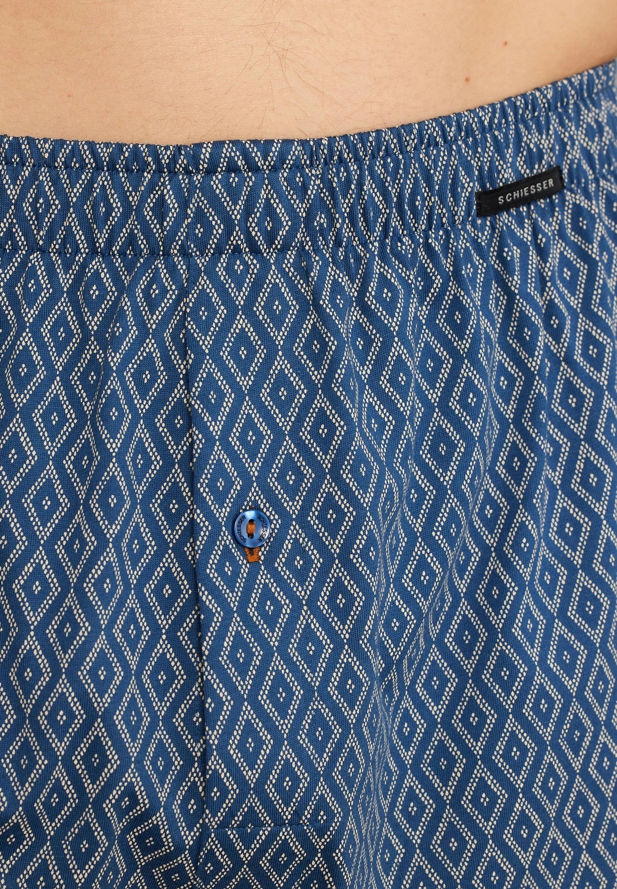 Bokserki Schiesser Single Jersey 6 par – ciemnoniebieski
